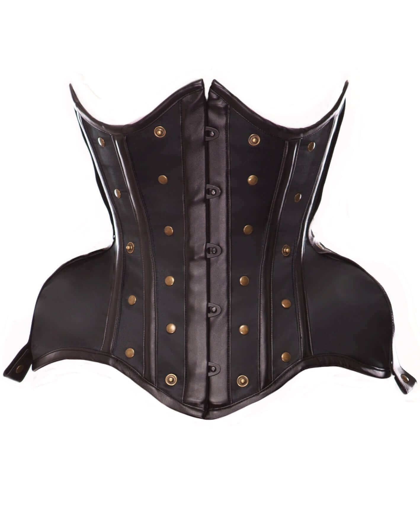 Game of Thrones Wildling Curvella Corset with Brass Details - Medieval Fantasy Costume for Cosplay, Renaissance Fairs & Themed Parties