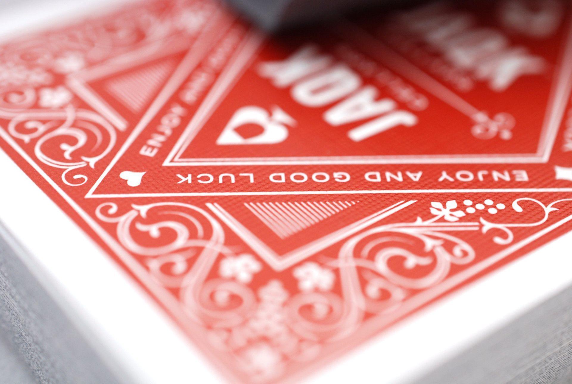 Red Jaqk Playing Cards - Premium Quality Poker Cards for Magic Tricks, Cardistry & Casino Games | Perfect for Poker Nights, Magic Shows & Professional Card Players