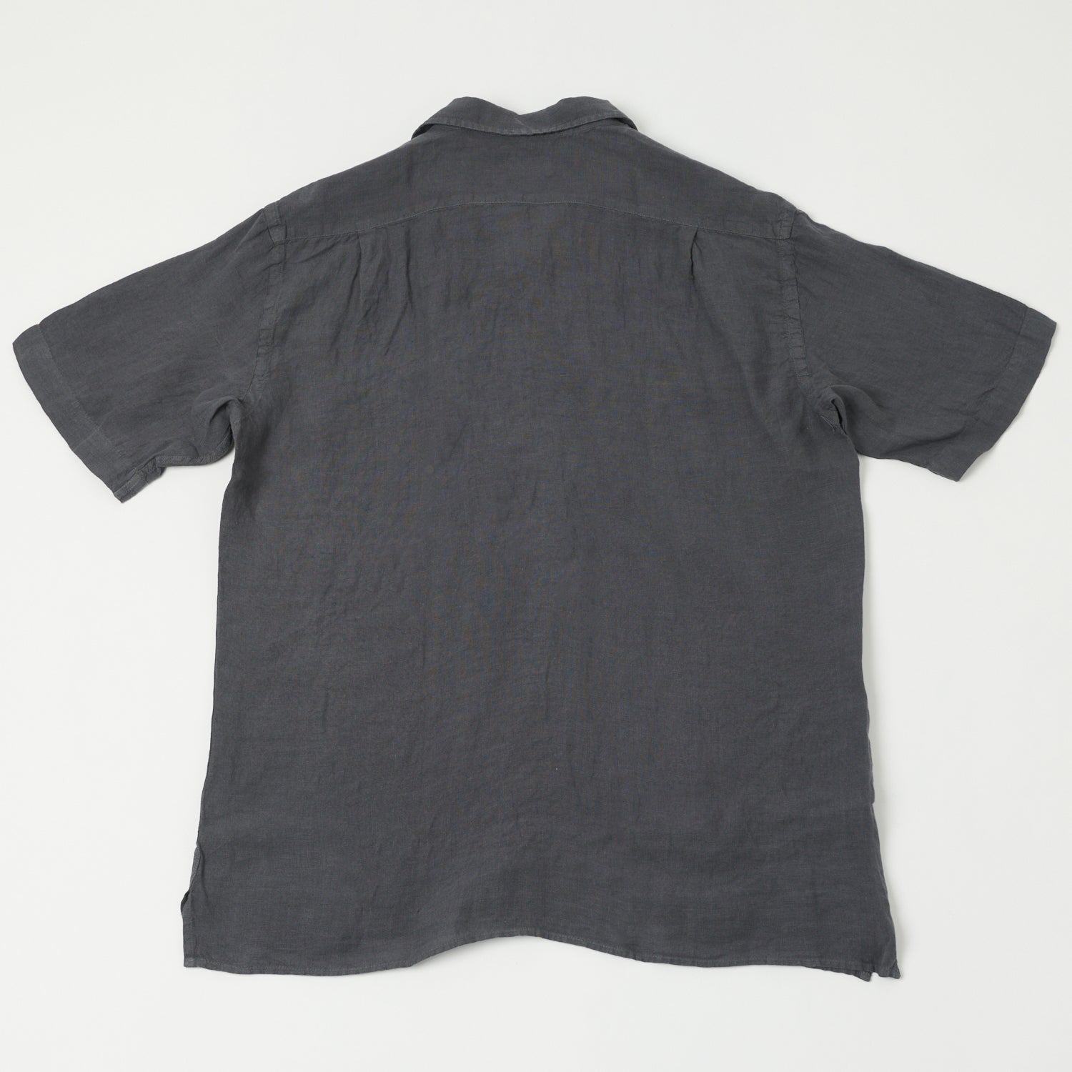 Hartford AZ04001 Men's Linen Short Sleeve Casual Shirt - Charcoal Gray | Breathable Summer Shirt for Office, Travel & Outdoor Activities