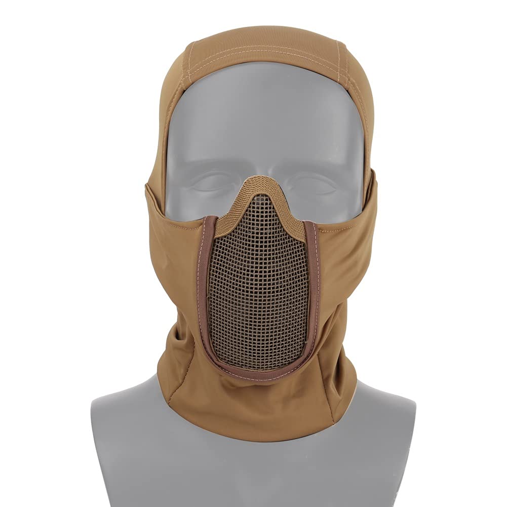 KODENOR Half Face Mask - Tactical Airsoft & Paintball Protective Gear, Hunting Balaclava with Mesh Design for Outdoor Sports & Military Training