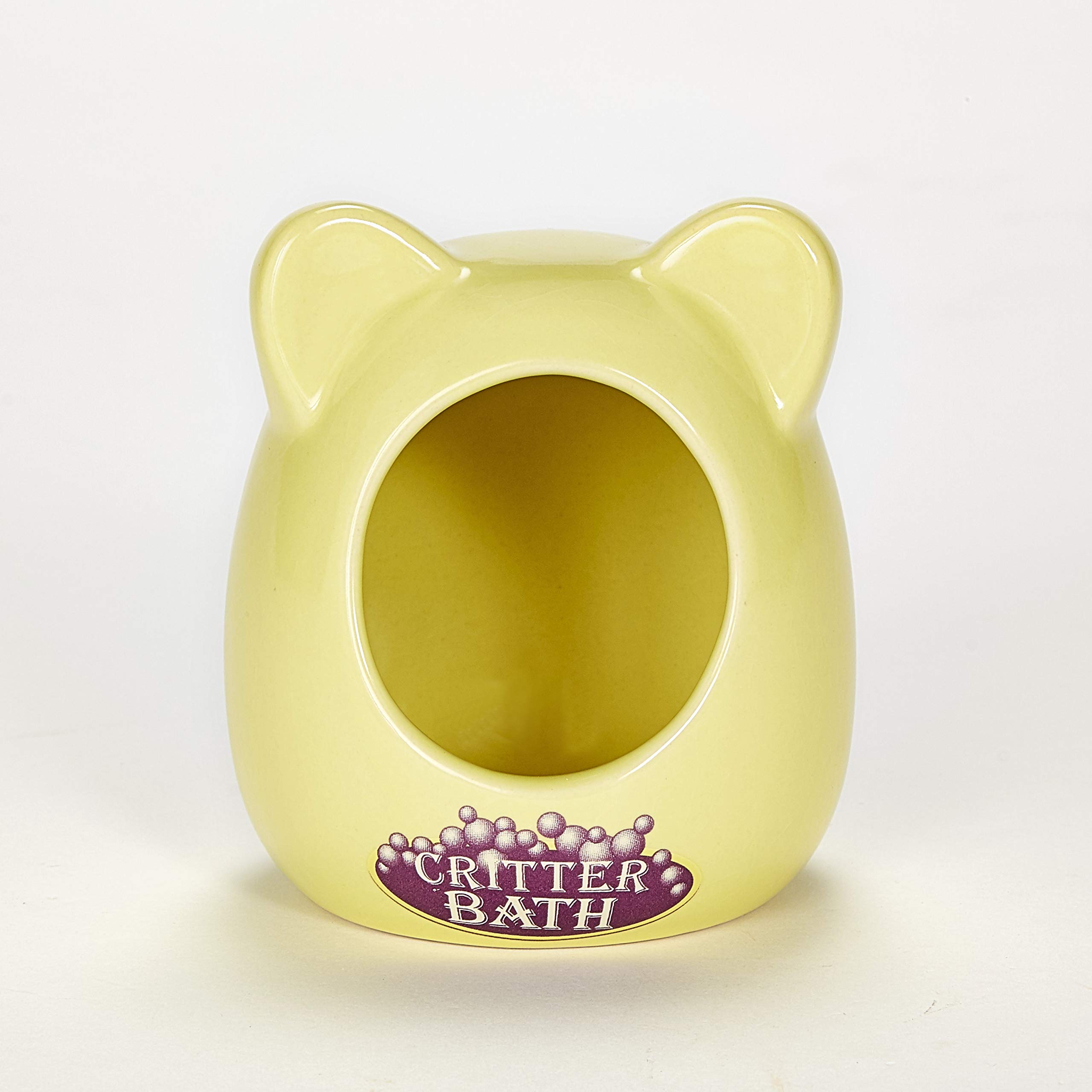 Kaytee Ceramic Small Animal Bath - Safe & Durable Pet Bathing Dish for Hamsters, Guinea Pigs, Rabbits | Perfect for Cage Cleaning & Grooming Sessions