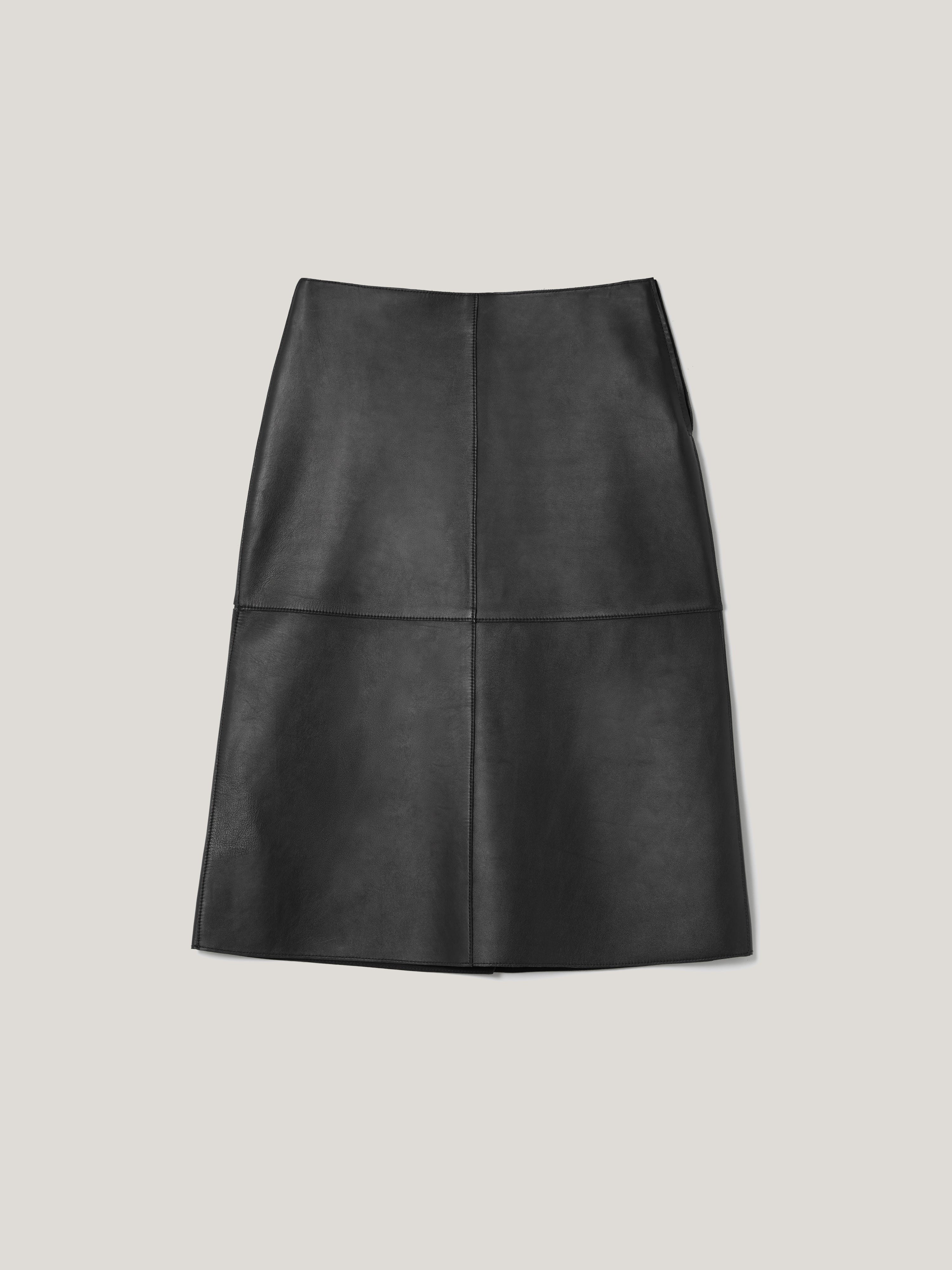 Premium Bonded Leather Skirt for Women - Stylish Black Pencil Skirt | Perfect for Office Wear, Night Out & Casual Fashion