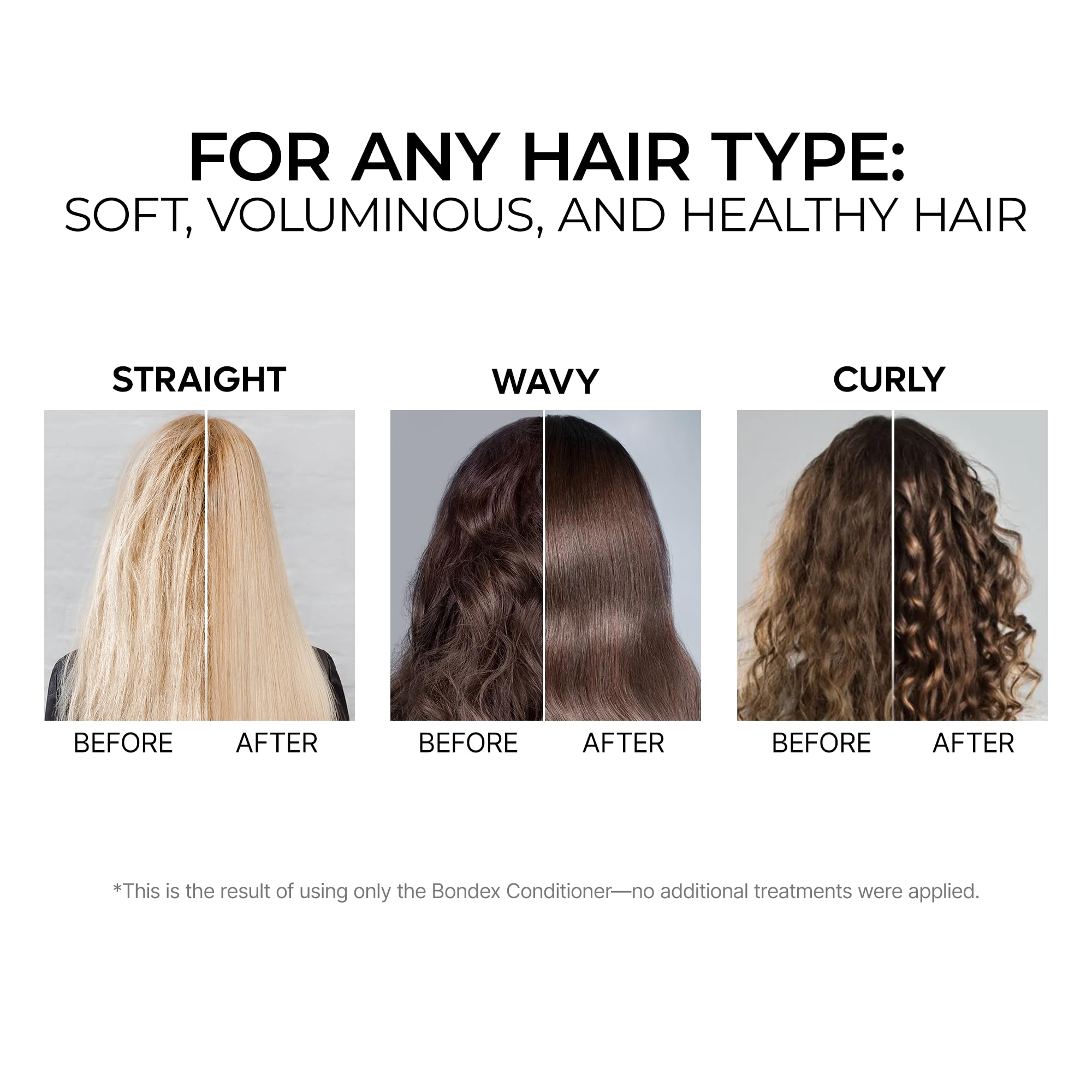 Bondex Protein Bonding Remodeling Conditioner + Shampoo Set | Keratin & Peptides Treatment for Dry Damaged Hair | Strengthening & Repairing Hair Clinic Formula | For Shiny Smooth Hair - Perfect for Salon-Quality Results at Home