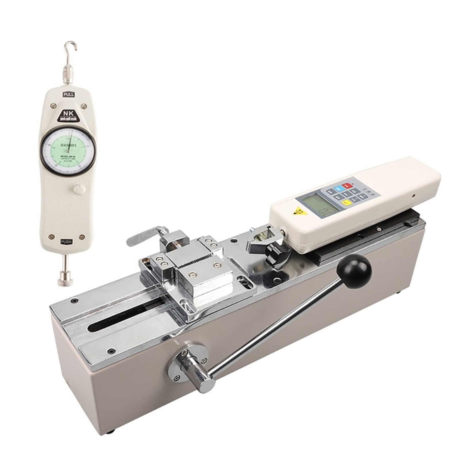 Digital Tension Meter - 1000N Manual Pull Tester with Horizontal Force Gauge & Digital Display for Wire Harness Terminal Testing | Perfect for Automotive, Aerospace and Electrical Equipment Quality Control