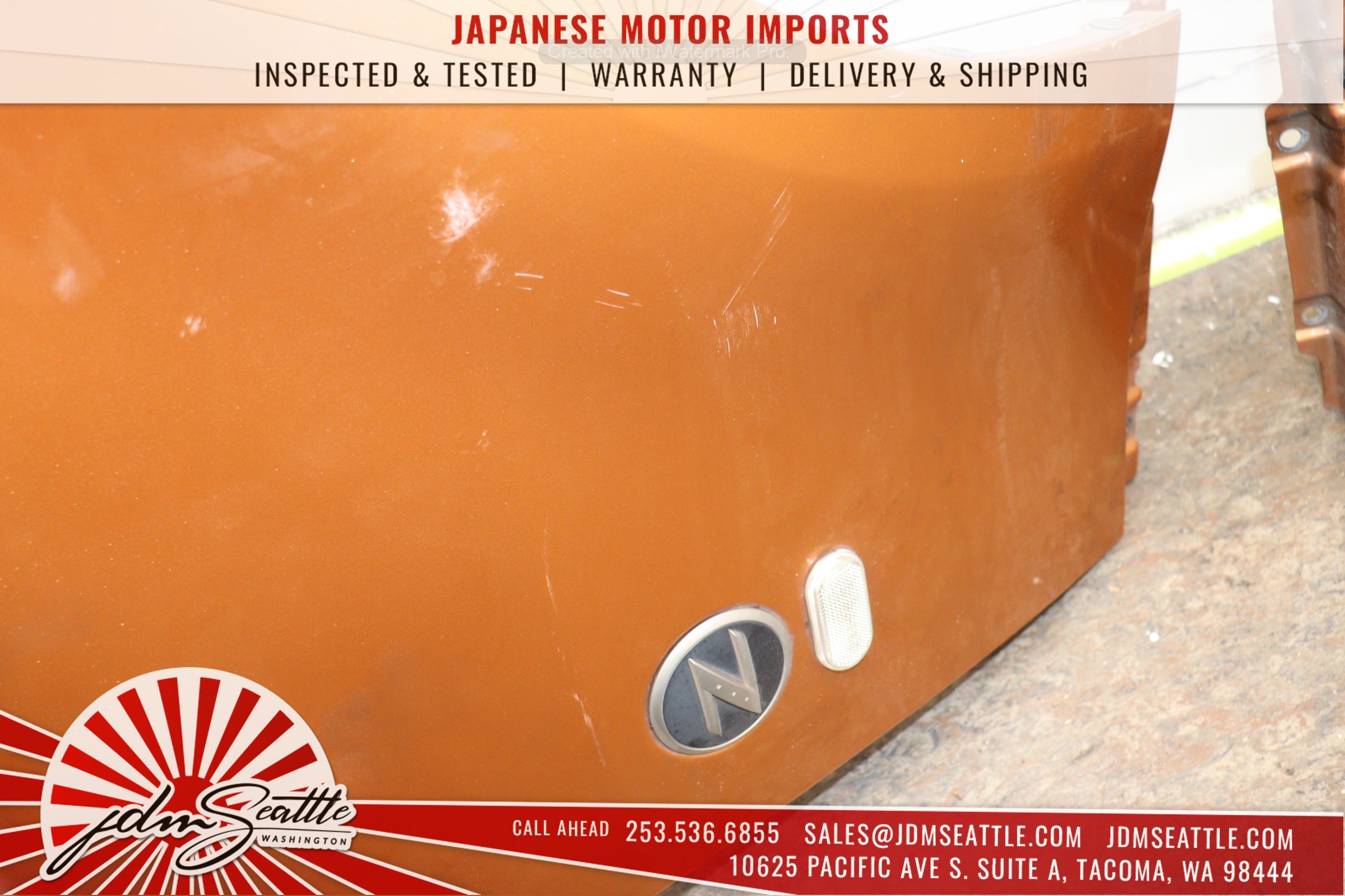 JDM 03-05 Nissan 350Z/Z33 Orange Complete Front End Conversion Body Kit - Upgrade Your Ride for Street Racing & Car Shows