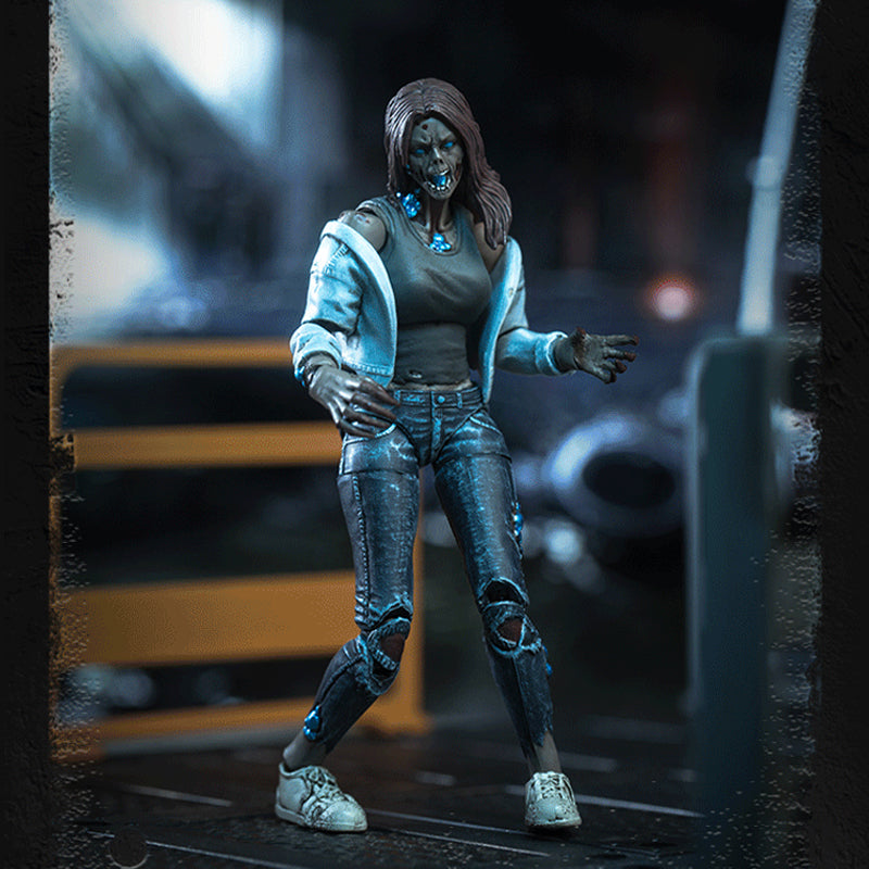 1/18 JOYTOY 3.75 Inch Action Figure - Life After Infected Person Zombie Series Collectible Toy for Horror Fans | Perfect for Display, Role Play, and Zombie Apocalypse Scenes