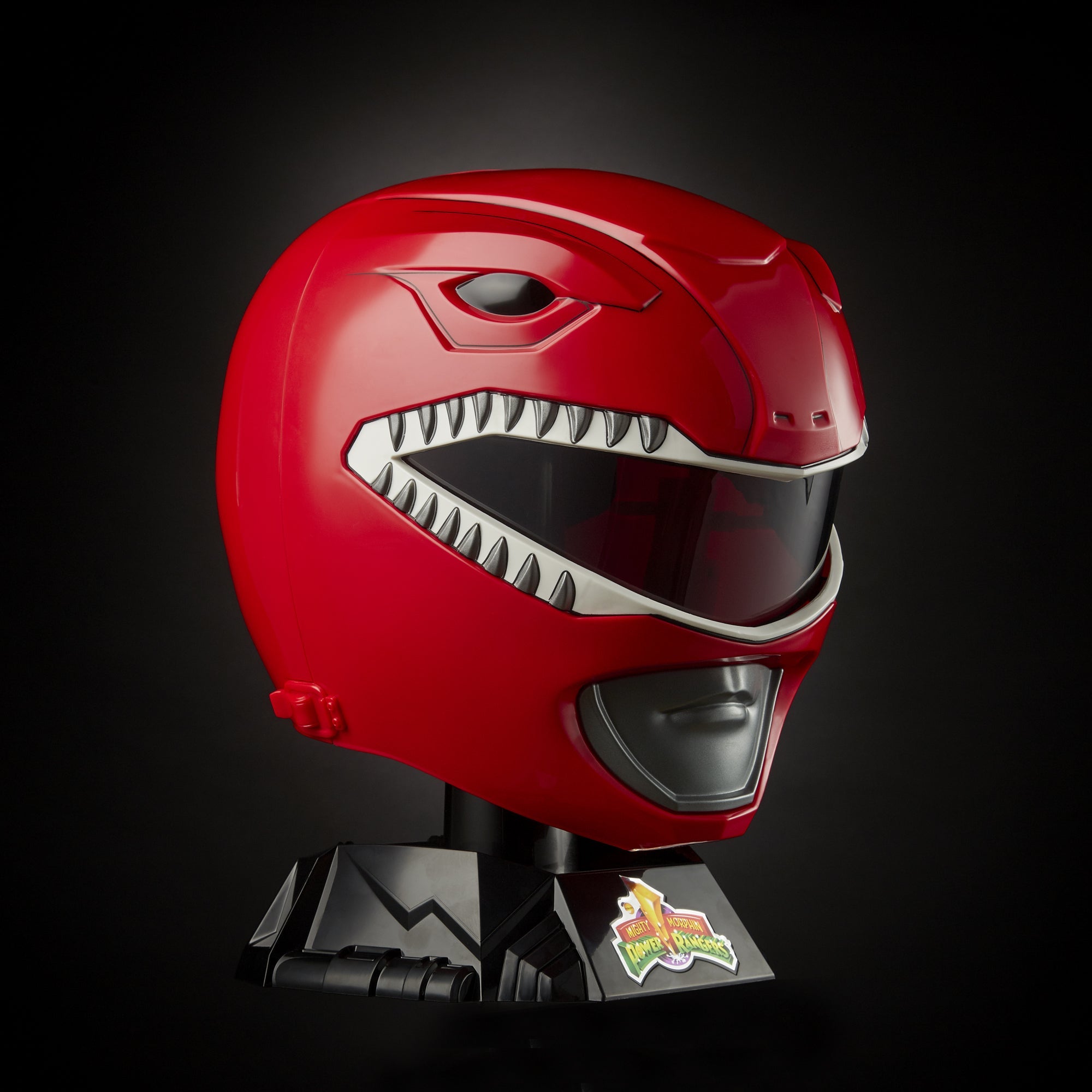 Power Rangers: Lightning Collection Mighty Morphin Red Ranger Helmet - Premium Collectible Cosplay & Display Piece for Fans & Halloween Costumes