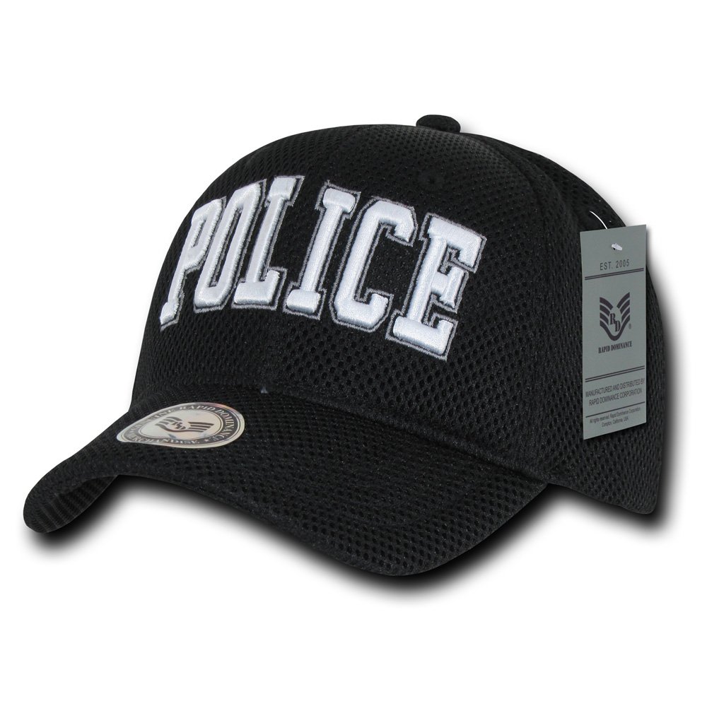 RapidDominance Police Air Mesh Safety Cap - Breathable & Lightweight for Law Enforcement, Security & Outdoor Activities