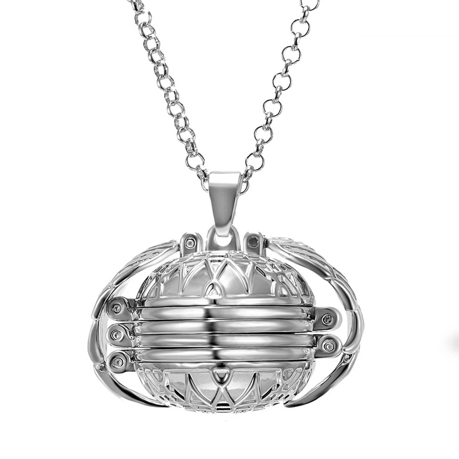 Expanding Photo Locket Necklace - Personalized Angel Pendant Jewelry for Women | Romantic Gift for Mom, Wife, Girlfriend | Birthday, Anniversary, Valentine's Day Present