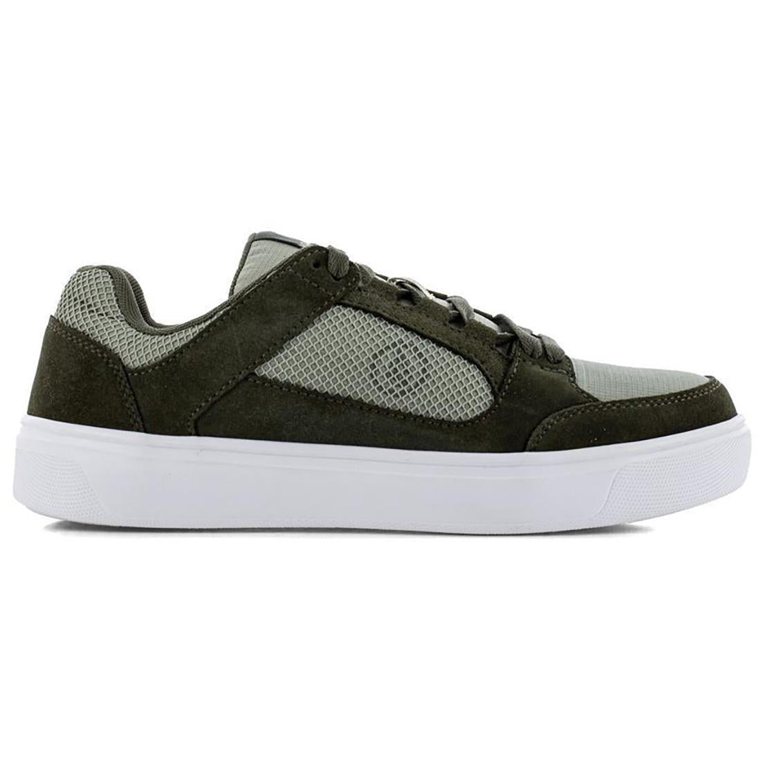 Evolve Composite Toe Work Shoes for Men - Slip Resistant Safety Shoes Olive Green | Lightweight & Comfortable for Construction, Warehouse & Industrial Work