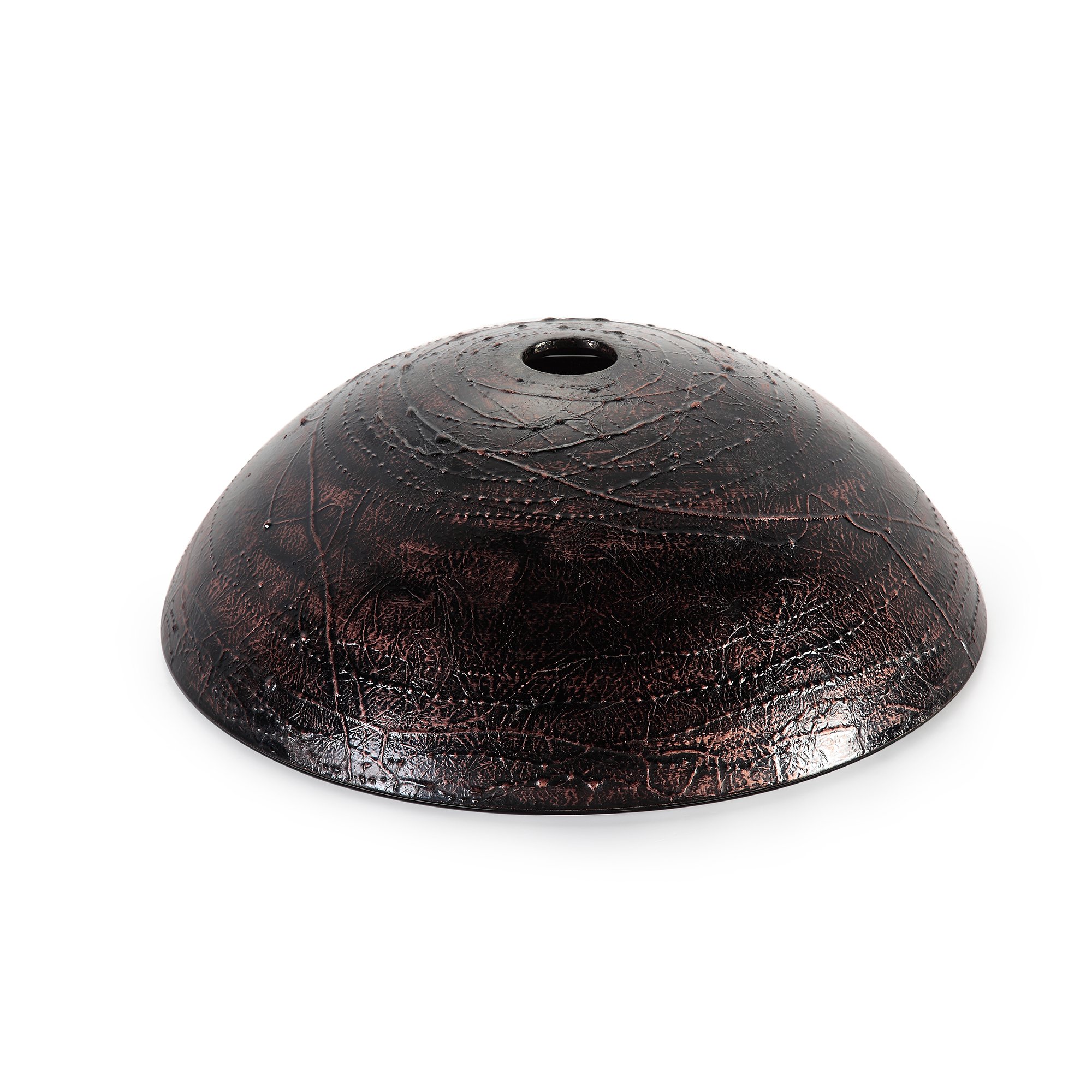 Copper Illusion Glass Vessel Bathroom Sink with PU-MR Chrome Finish - Modern Vanity Sink for Bathroom, Powder Room, and Master Suite Decor