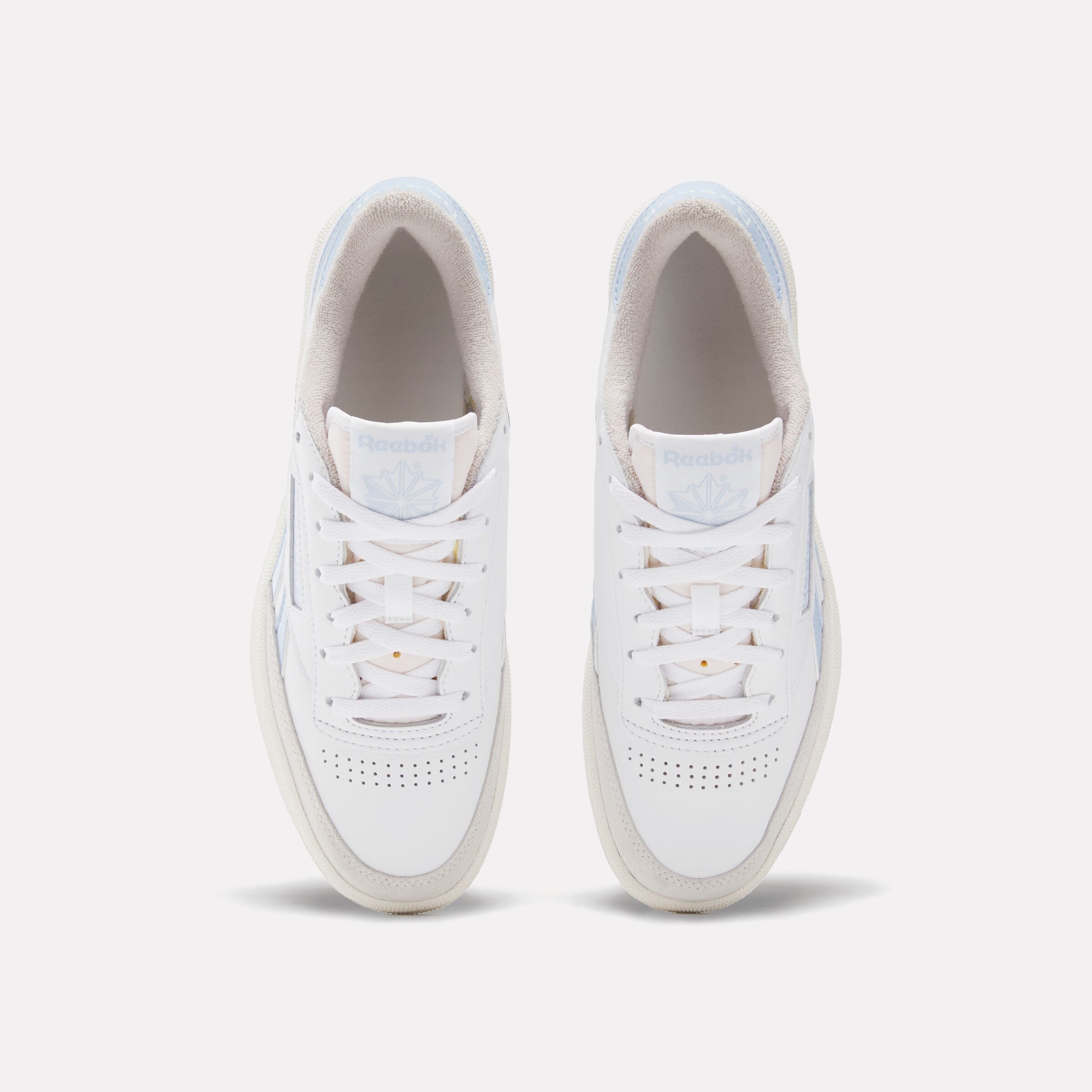 Vintage Club C Revenge Sneakers in White, Y2K Blue & Hazy Grey - Retro Casual Shoes for Men & Women | Perfect for Streetwear, 90s Fashion & Everyday Wear