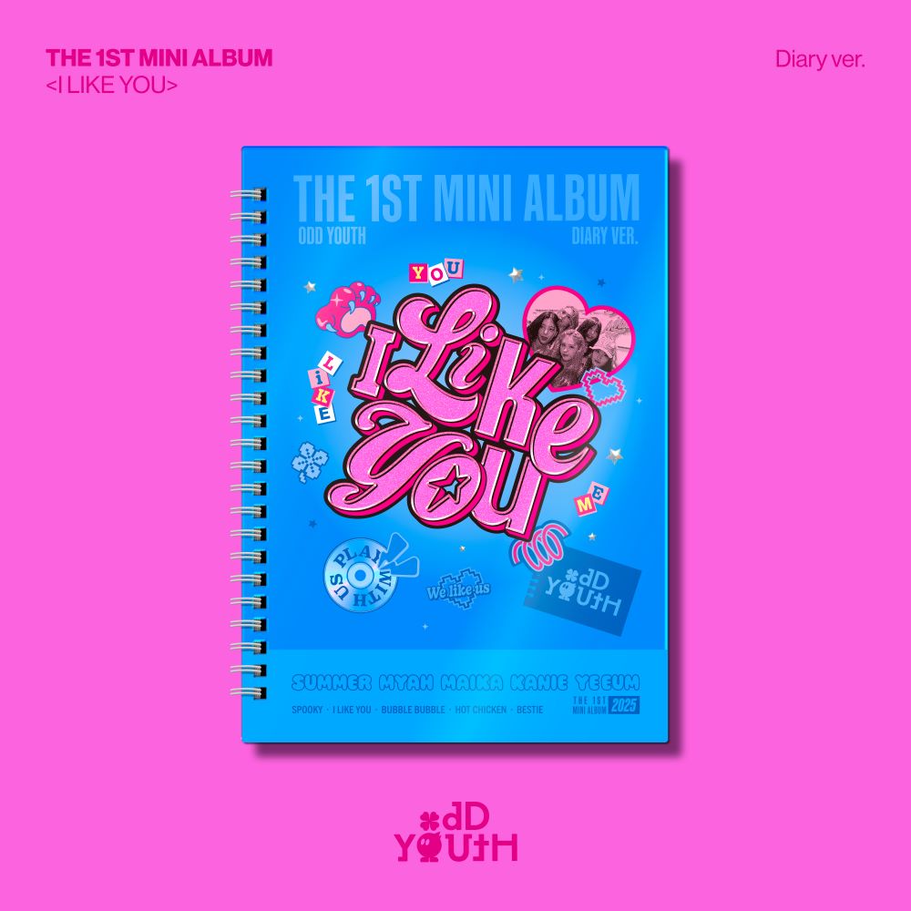 ODD YOUTH 1ST MINI ALBUM 'I LIKE YOU' (DIARY) - K-Pop Collectible CD for Fans | Perfect Gift for K-Pop Lovers & Music Enthusiasts | Enjoy at Home, Concerts or Special Events