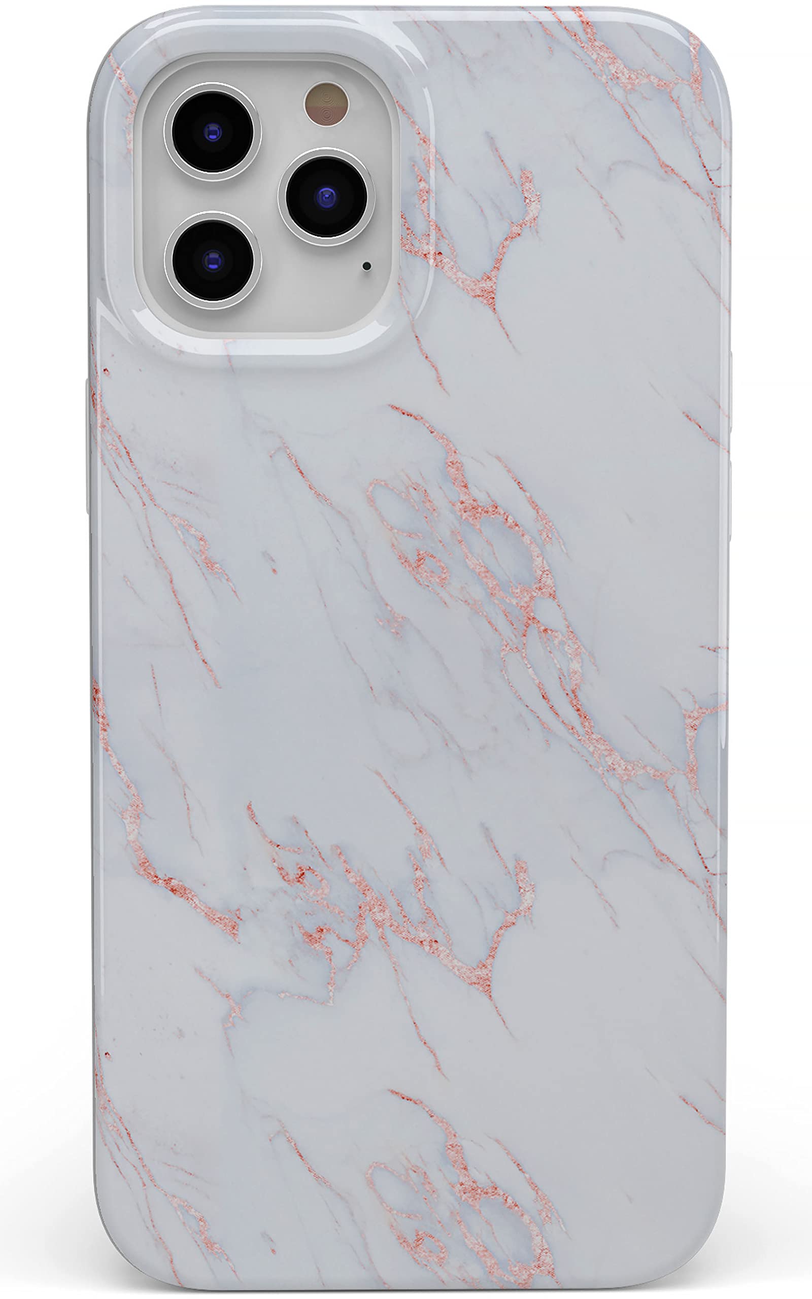 Casely iPhone 11 Pro Max Case - Elegant White & Pink Marble Design | Slim Protective Phone Cover for Women | Perfect for Work, Travel & Everyday Use