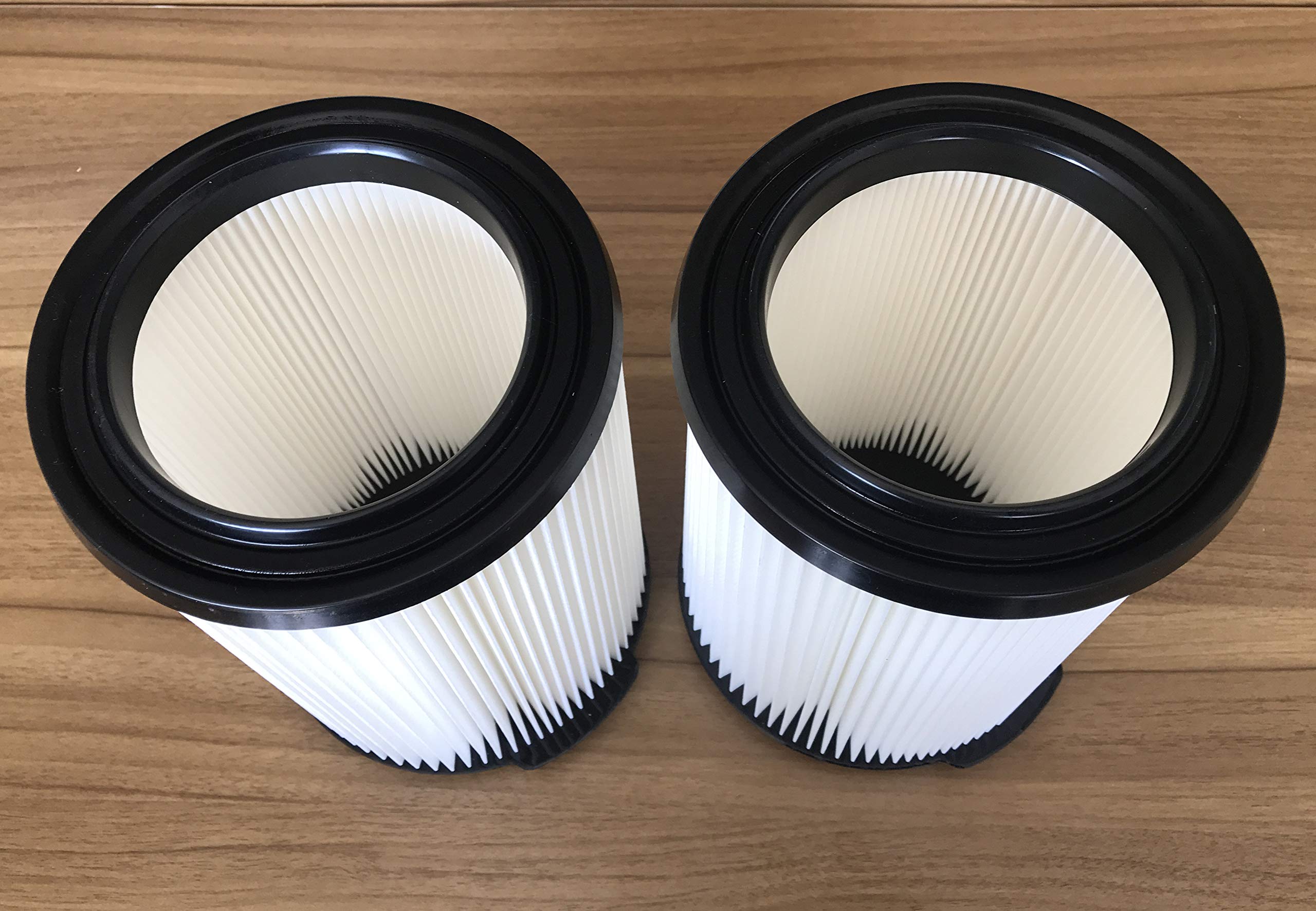 VF4000 Vacuum Cartridge Filter - 1-Layer Standard Wet/Dry Replacement for Ridgid 5-20 Gallon & Husky 6-9 Gallon Vacuums (2-Pack) - Ideal for Workshop, Garage, and Home Cleaning