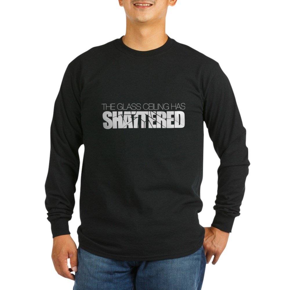 Glass Ceiling Shattered Long Sleeve T-Shirt for Women - Feminist Empowerment Tee - Office & Protest Wear - Inspirational Workwear & Activist Apparel