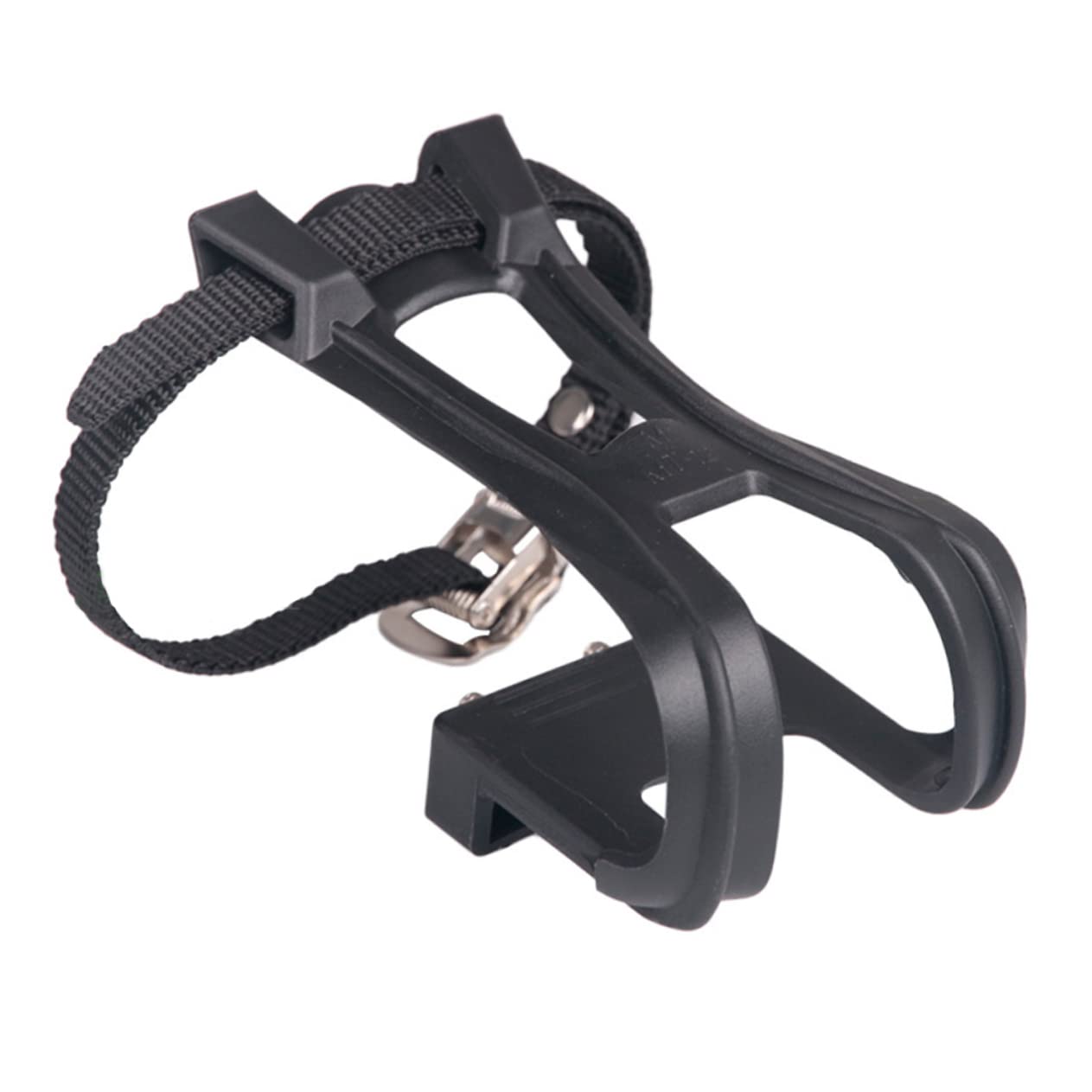 1 Pair Road Bike Clip Pedals - Lightweight Cycling Toe Clips for Secure Foot Lock - Perfect for Road Biking, Commuting & Indoor Cycling Training