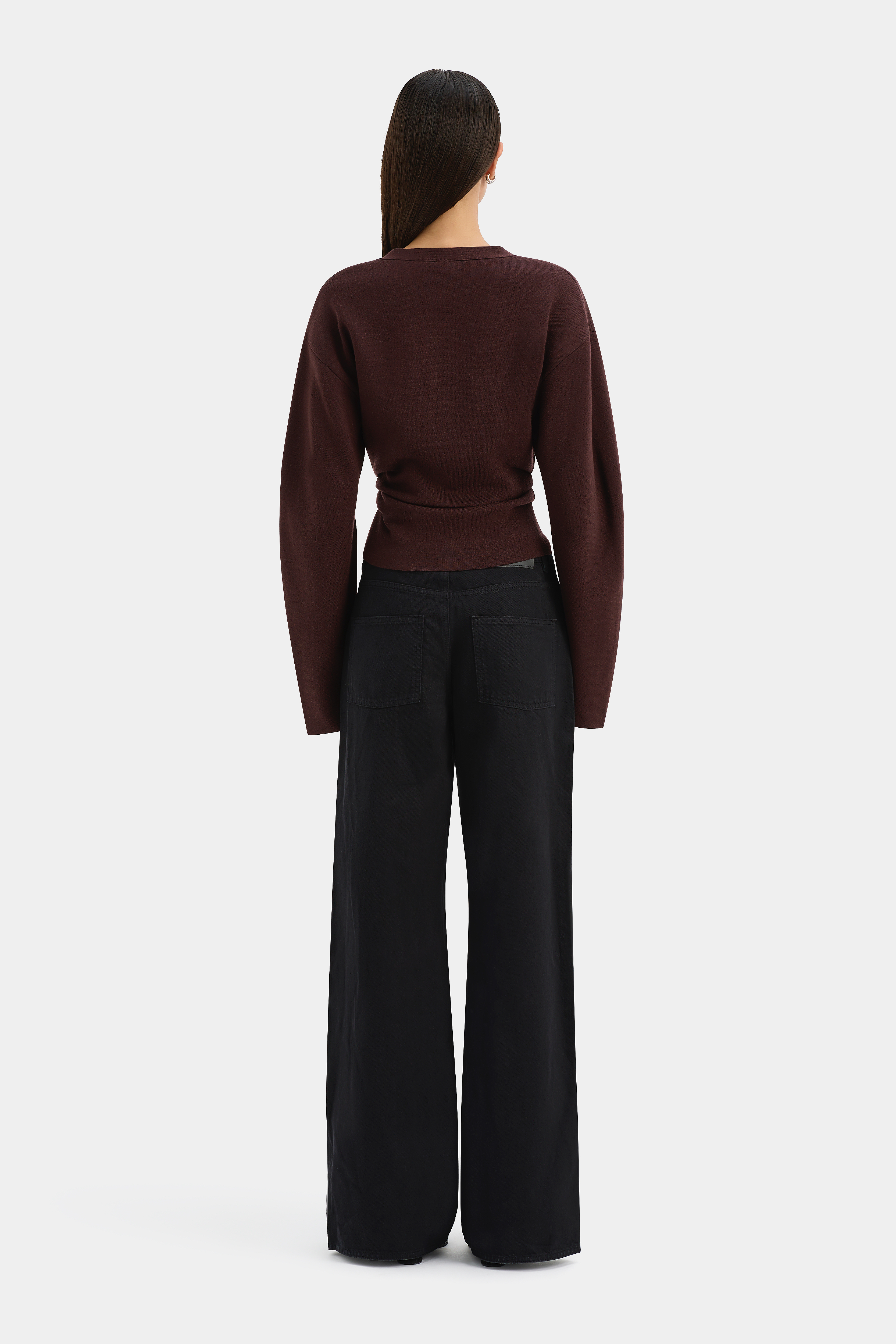 Stylish Ayana Gathered Cardigan for Women - Soft Knit Open Front Long Sleeve Wrap Sweater - Perfect for Office, Date Night & Casual Outfits