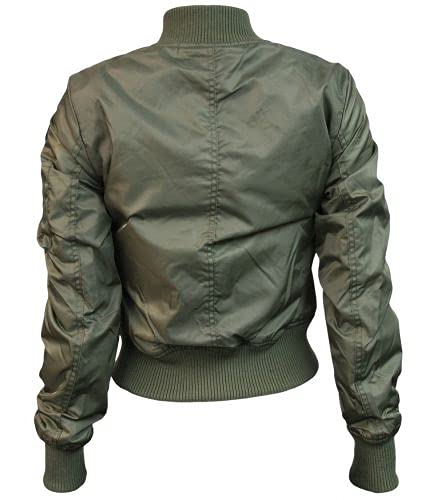 Top Gun Official MA-1 Bomber Jacket with Patches - Military Style Flight Jacket for Men, Aviator Outerwear for Casual Wear & Halloween Costume