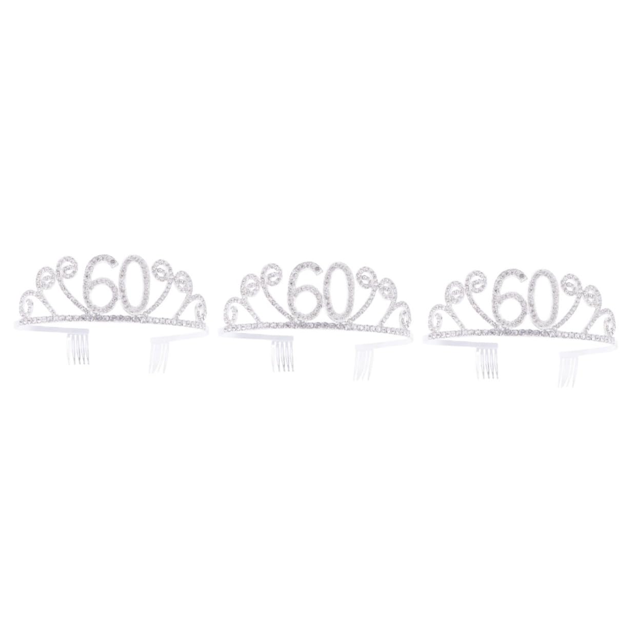 FRCOLOR 3-Piece Rhinestone Hair Accessories Set for Women - Baroque Bridal Crown, Headpiece & Hair Clips - Elegant Wedding, Prom & Party Headwear - Perfect for Brides, Dancers & Special Occasions