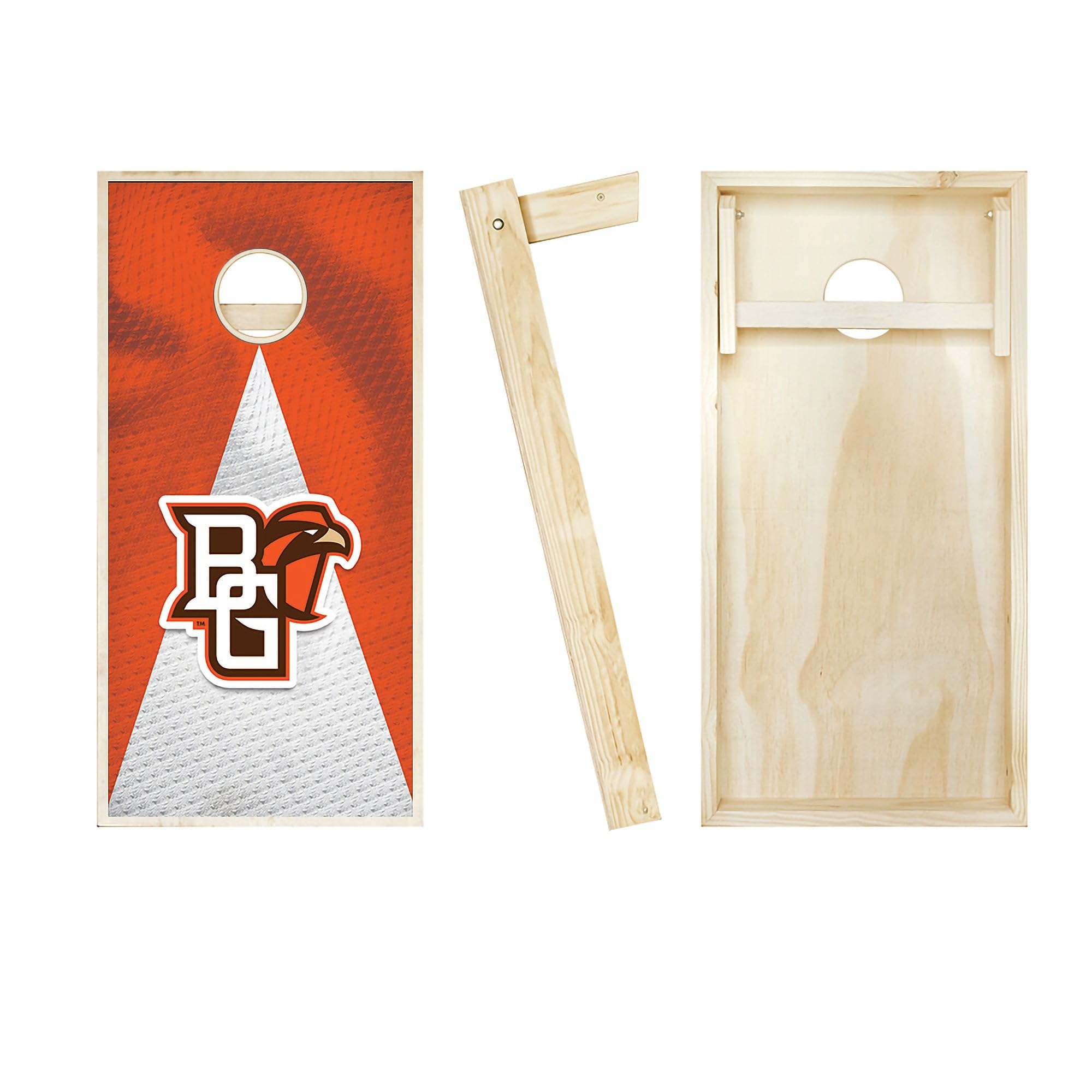 Custom Bowling Green Jersey Cornhole Boards Set - 2 Boards & 8 Team Logo Bags | Perfect for Tailgating, Backyard Parties & College Games