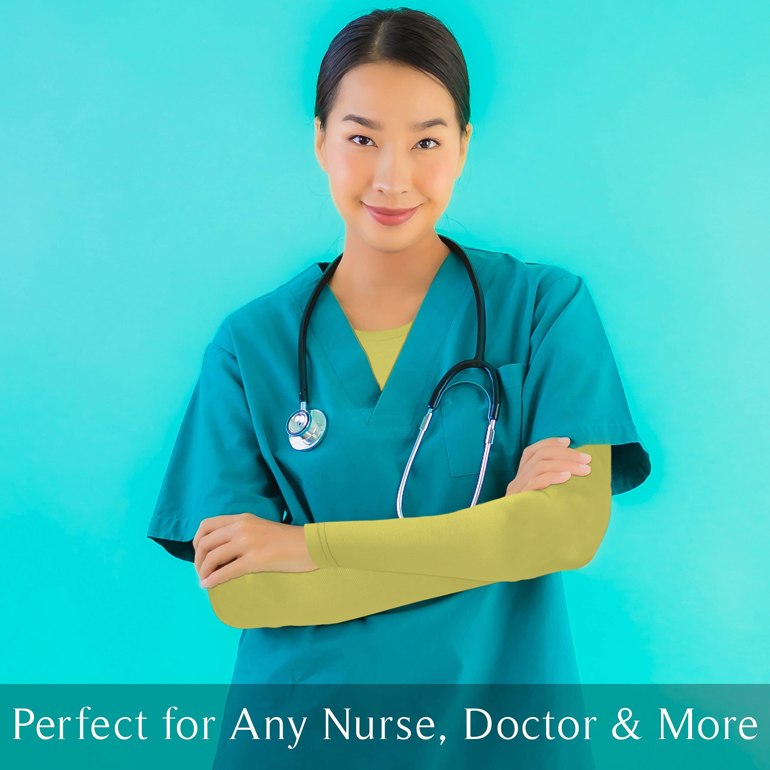 BaHoki Essentials Long Sleeve Undershirts for Scrubs - Soft Stretch Layering Base Shirt for Medical Professionals & Healthcare Workers | Perfect Under Scrubs for Hospitals, Clinics & Long Shifts