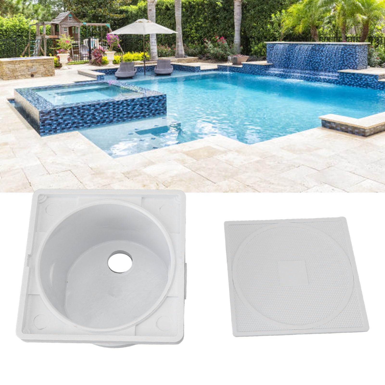 HEEPDD Underwater Junction Box G3/4in DN20 Waterproof Pool Light Distribution Box - Ideal for Swimming Pool Lighting, Fountain Lights, and Underwater LED Installations