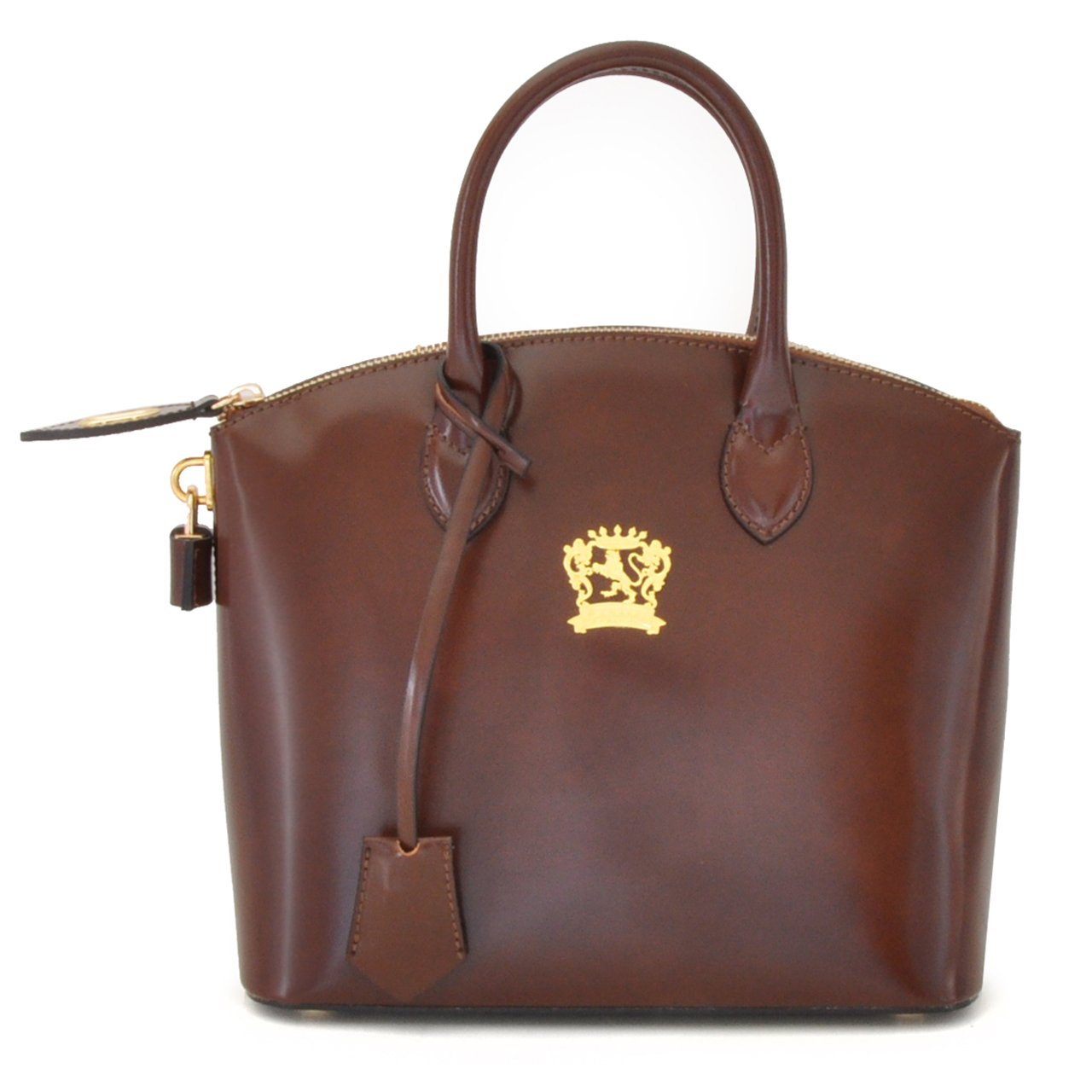 Pratesi Genuine Cow Leather Women's Handbag - Versilia Small Radica Coffee Crossbody Bag, Made in Italy | Perfect for Work, Travel & Everyday Use