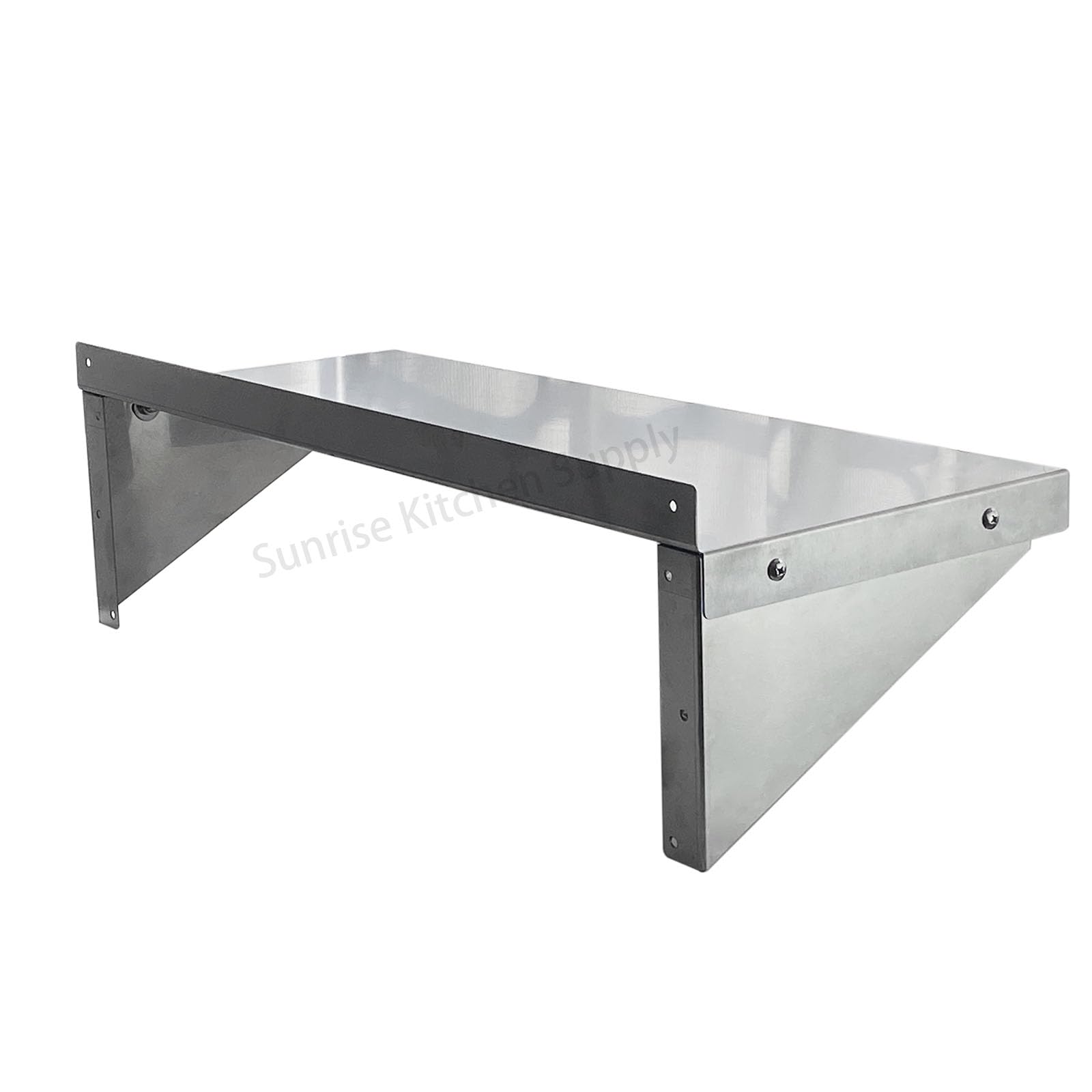 Premium 430 Stainless Steel Wall Shelf - NSF Certified Commercial Kitchen Shelving (14