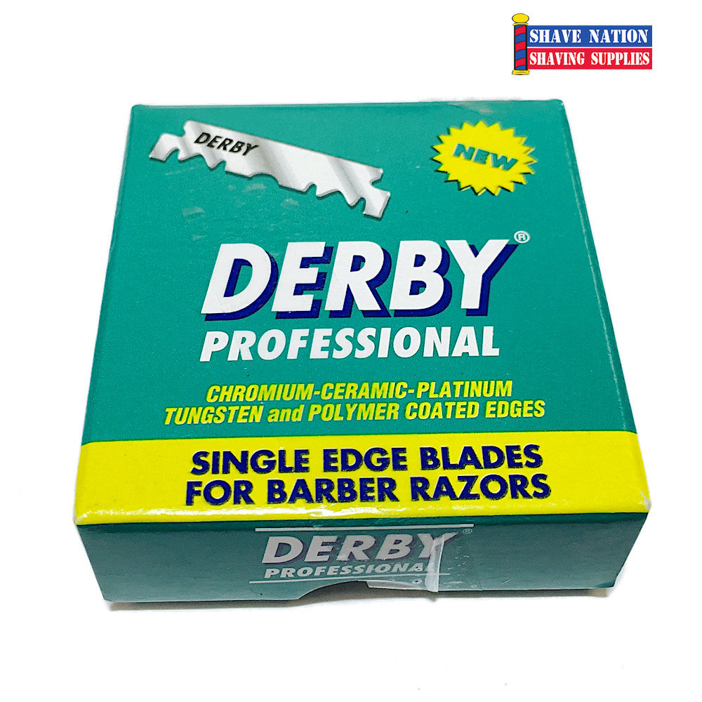 Derby Professional Half Blades 100ct - Premium Double Edge Razor Blades for Men's Shaving - Perfect for Home, Travel & Barber Shop Use