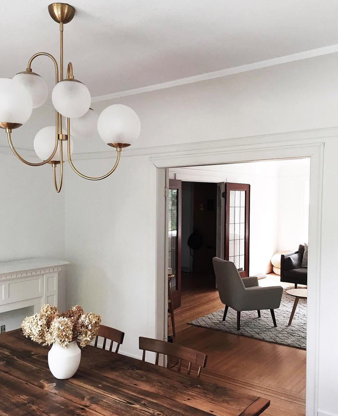 Elegant Gooseneck Chandelier Lighting Fixture - Modern Adjustable Brass Ceiling Light for Dining Room, Bedroom, Living Room & Office Decor