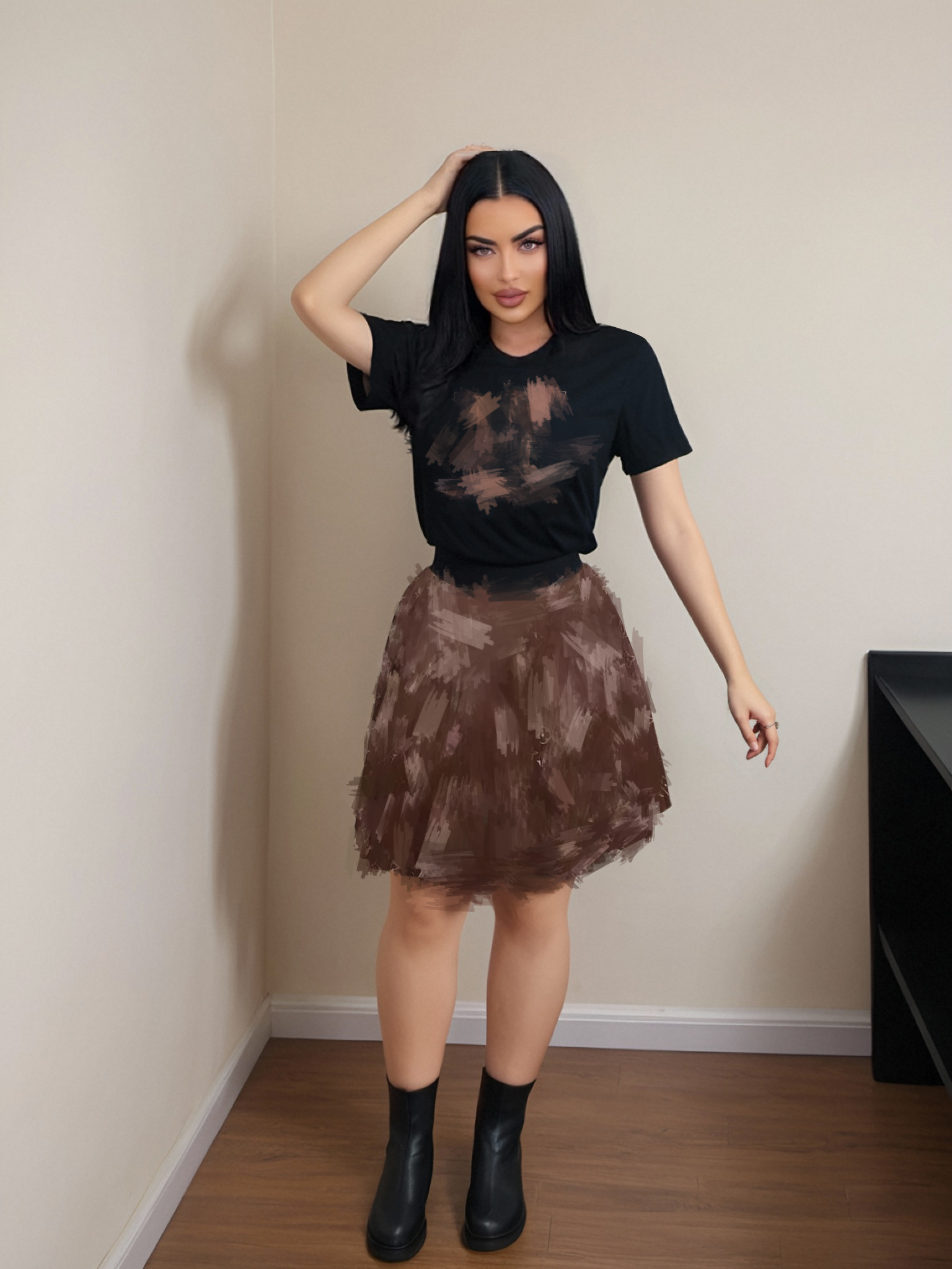Women's Elegant Short Sleeve Top & Pleated Mini Skirt Suit Set - Summer Office Wear, Casual Outfits, Party Dresses for Dating and Cocktail Events