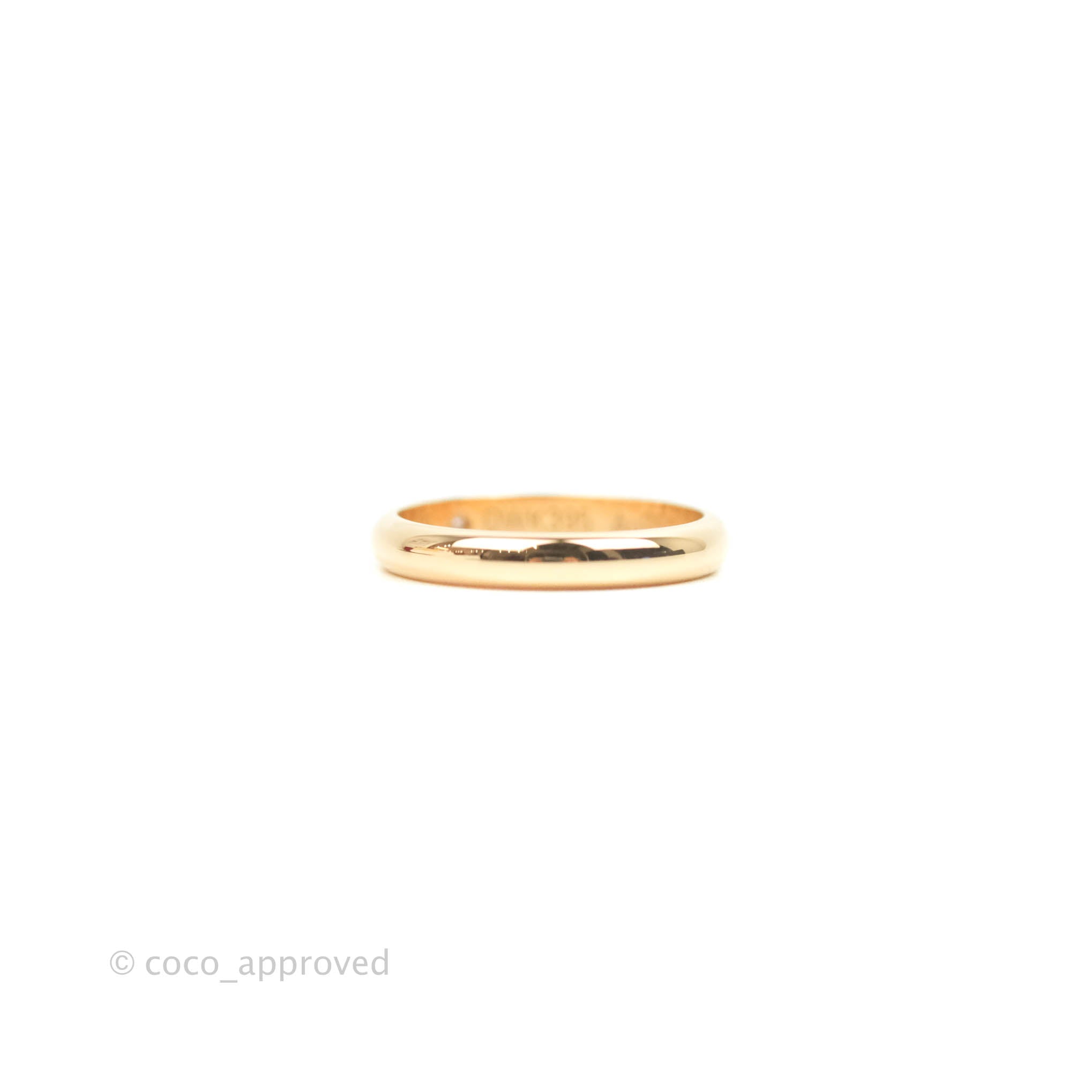 Cartier 1895 18K Rose Gold Diamond Engagement Ring - Size 4.6 (US) for Women, Bridal Jewelry & Wedding Bands - Perfect for Proposals, Anniversaries & Special Occasions