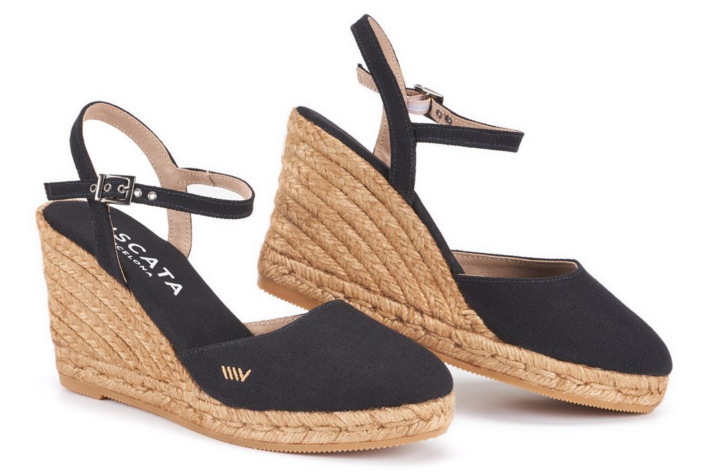 Viscata Peratallada Women's Canvas Espadrille Wedge Sandals - 3.5