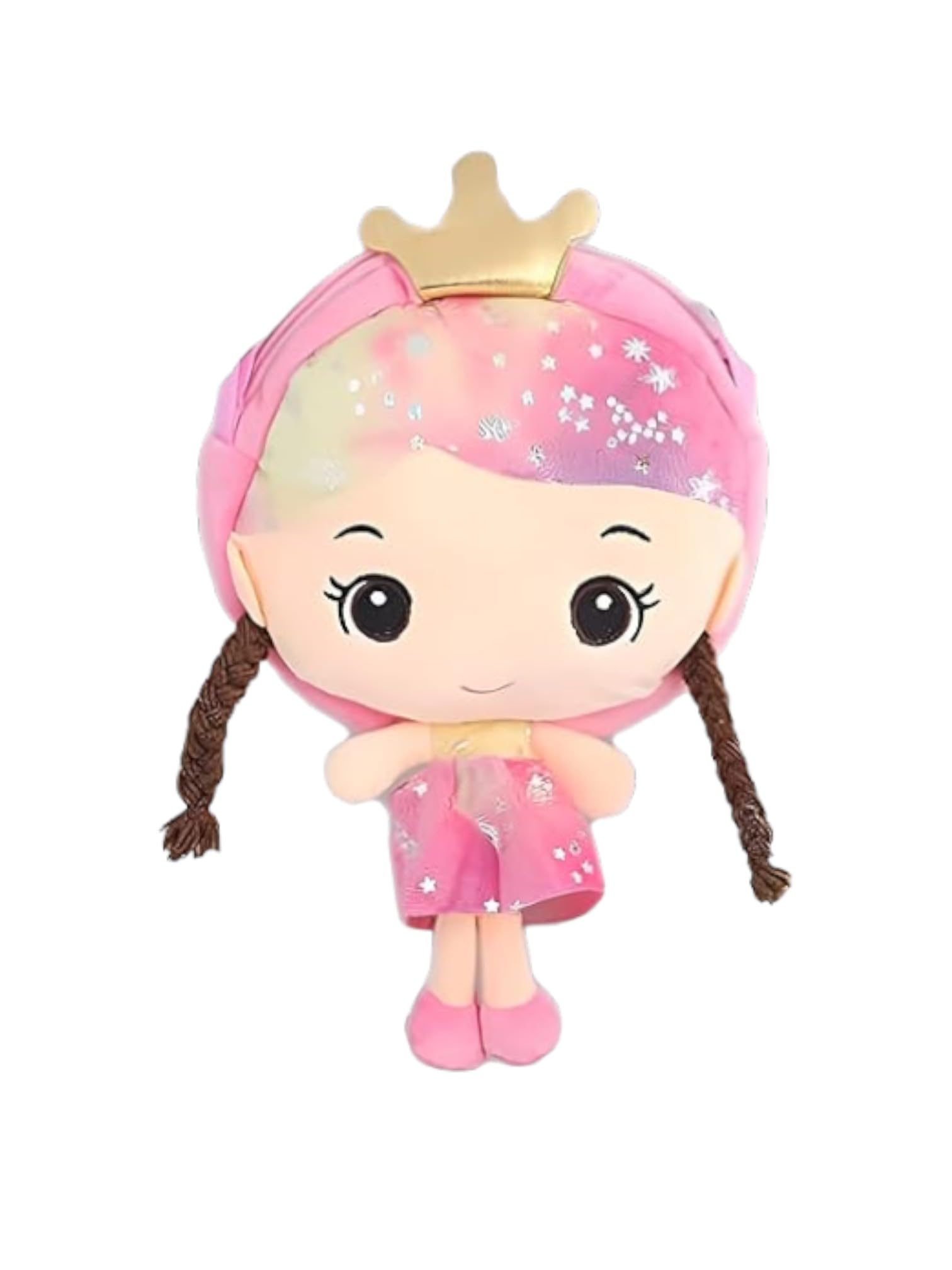 Cheerful Companion Doll-Shaped Messenger Bag for Teen Girls - Bright & Beautiful Small Crossbody Bag (30x18cm) - Perfect for School, Travel & Everyday Use