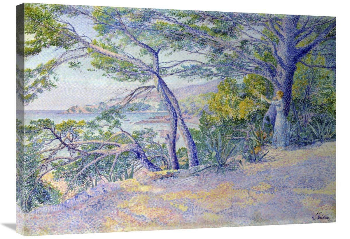 36 Inch Sous Les Pins a Carqueiranne Art Print by Louis Gaidan - Vintage French Landscape Wall Decor for Living Room, Bedroom & Office