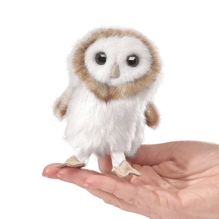 Folkmanis Mini Owl Finger Puppets - Realistic Hand Puppet for Kids, Storytelling & Educational Play - Perfect for Classroom, Birthday Gifts & Imaginative Playtime