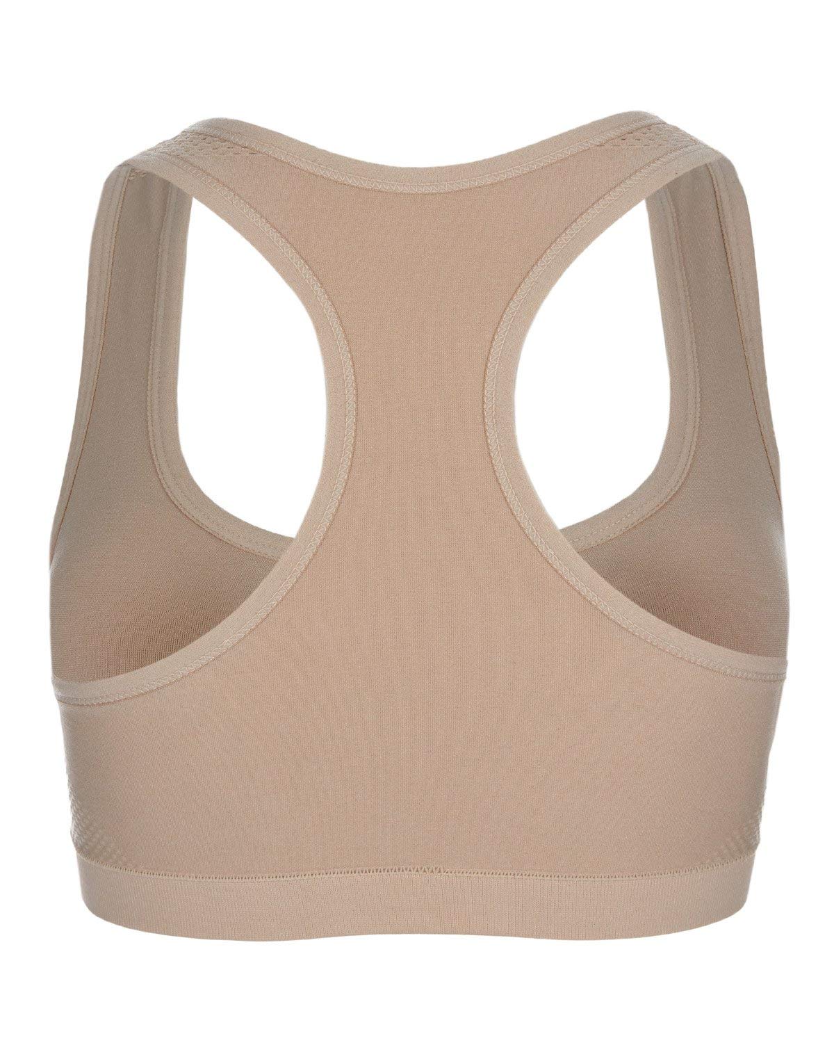 MeMoi Girls' 2-Pack Racerback Sports Bras - Breathable Workout Training Bras for Teens & Kids - Perfect for Gym, Yoga, Running & Active Play