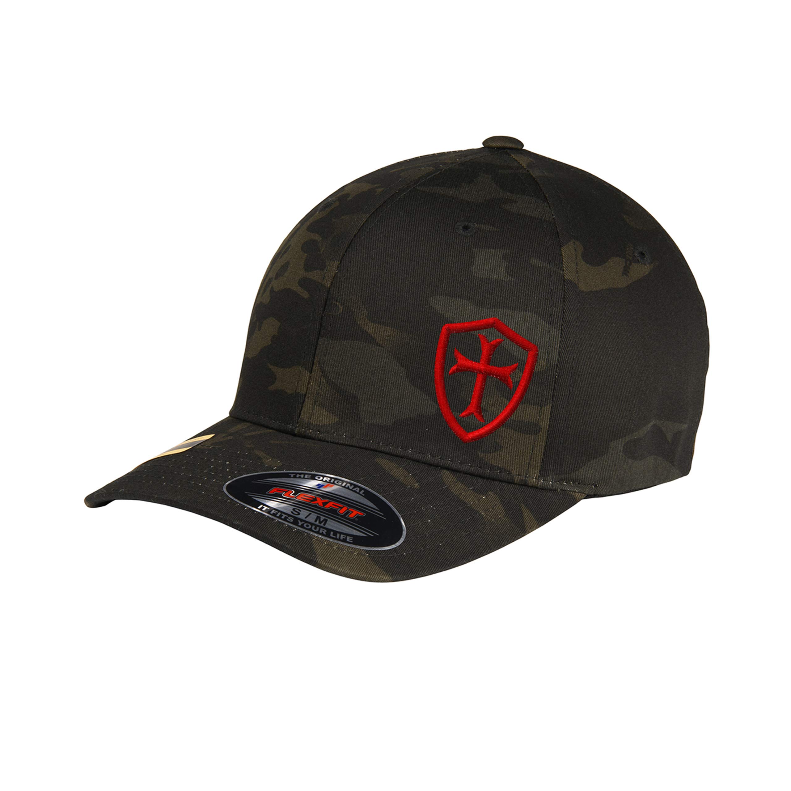 Crusader Cross Embroidered Baseball Cap - Knights Templar Inspired Adjustable Fitted Hat for Men | Perfect for Medieval Reenactments, Historical Events & Everyday Wear