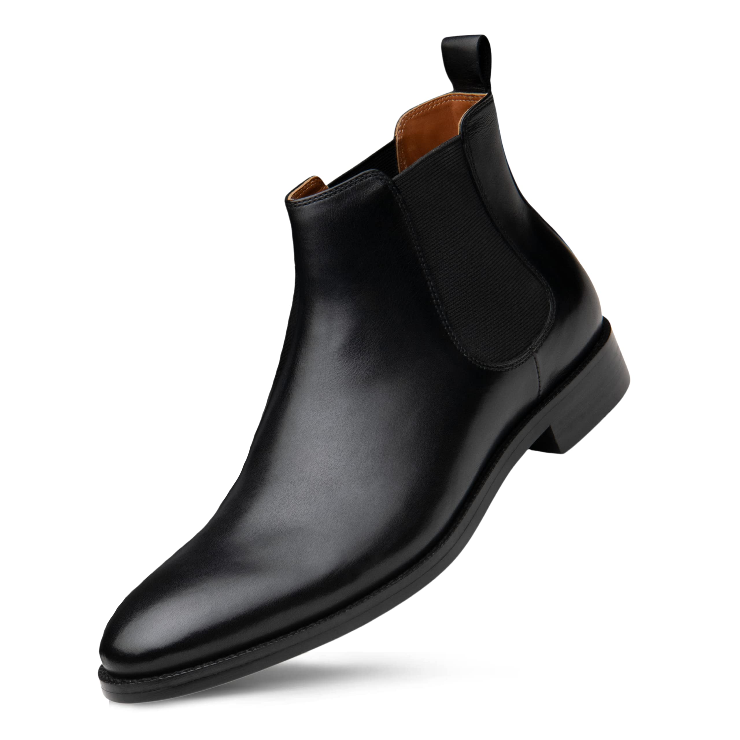 Dunross & Sons Men's Chelsea Boots - Jayden Dress Boots for Men | Comfortable Leather Ankle Boots | Perfect for Office, Casual Wear & Date Nights
