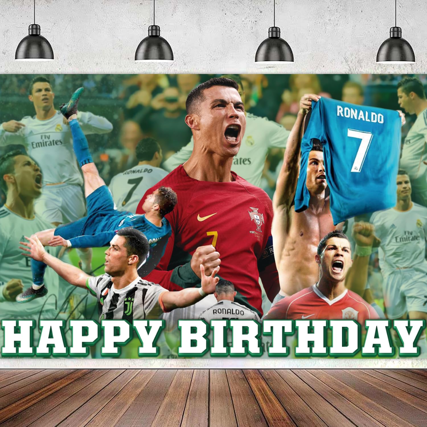 Football Superstar Birthday Party Decorations - 59'' x 39'' Soccer Banner for Indoor & Outdoor Celebrations | Perfect for Kids Birthday, Sports Themed Parties & Soccer Fan Events