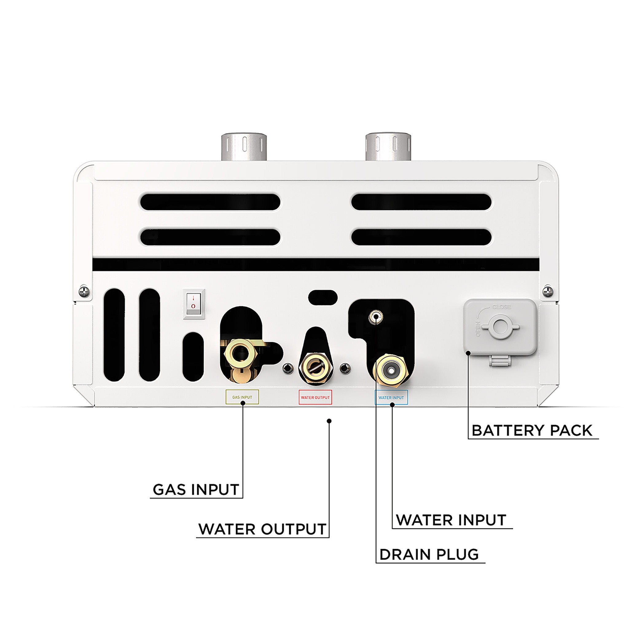 Eccotemp EL10 Luxé 3.0 GPM Portable Outdoor Tankless Water Heater - Instant Hot Water for Camping, RV, Off-Grid Living & Outdoor Showers
