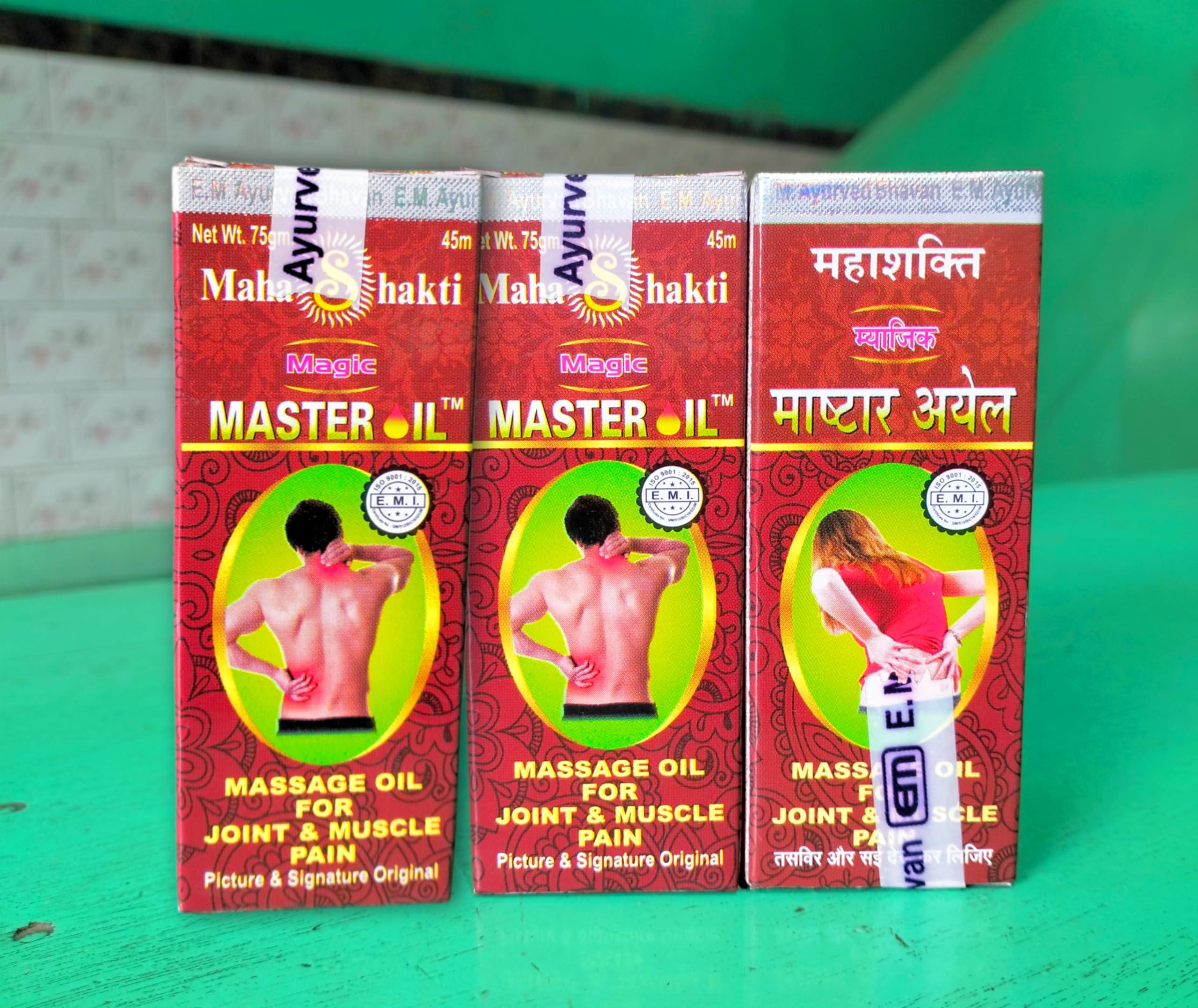 MAHASAKTI MAGIC MASTER OIL - 3 Pack (135ml Total) Natural Herbal Oil for Hair Growth & Scalp Care by YHC HERBAL COMPANY - Perfect for Daily Hair Treatment & Massage Therapy