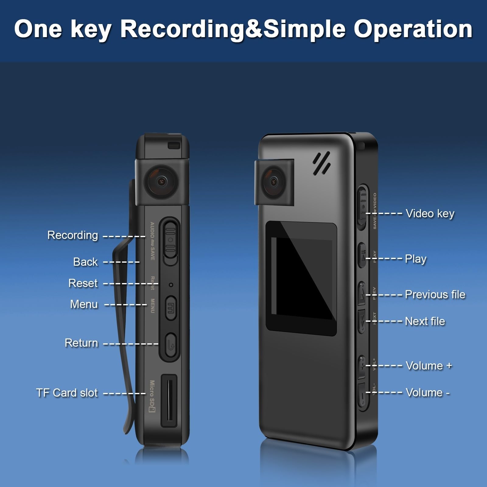 MZZYG 4K Action Camera - Waterproof Sports Camera with Magnetic Mount, Night Vision & 8GB TF Card - Perfect for Biking, Skiing, Surfing & Outdoor Adventures