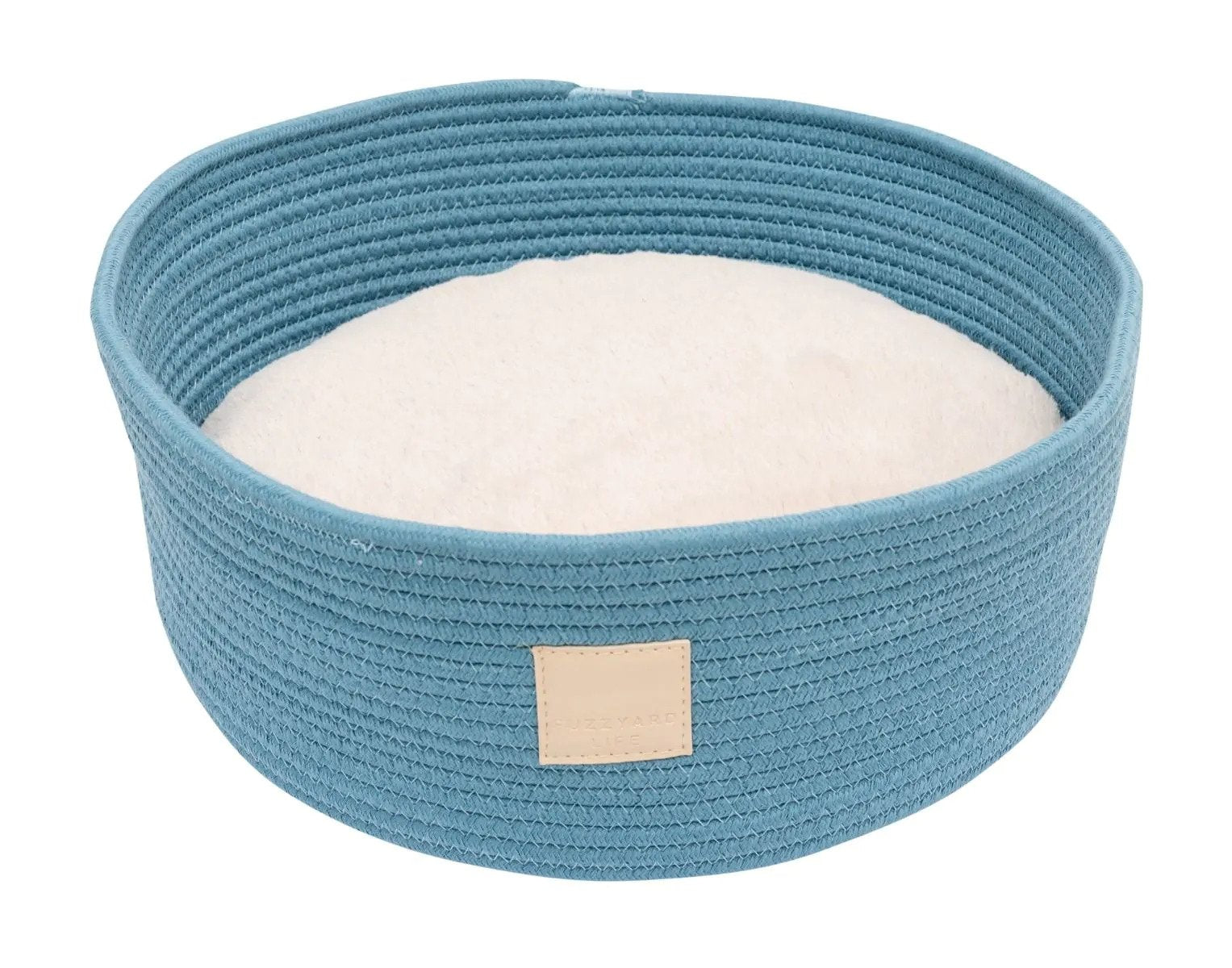 Premium Handwoven Rope Basket Pet Bed - Cozy & Durable Dog Cat Bed for Small Medium Pets - Perfect for Living Room, Bedroom, or Nursery Decor