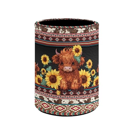 Highland Cow Sunflower Aztec