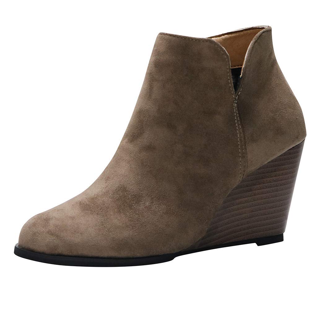 Women's Retro Low Heel Ankle Boots - Comfortable Casual Booties for Everyday Wear | Perfect for Office, Date Night & Fall Outfits