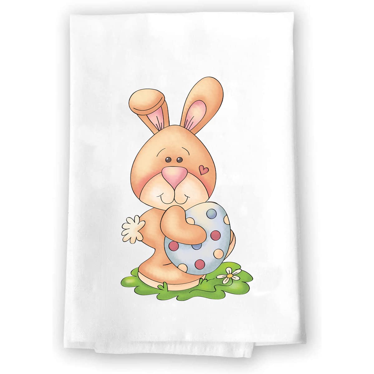 Easter Floral Hand Towel Set - Orange Pink Green Spring Summer Kitchen & Bath Decor - Soft Absorbent Cotton Towels for Home, Garden Themed Housewarming Gift - Perfect for Easter Decor, Bathroom Essentials & Hostess Gifts