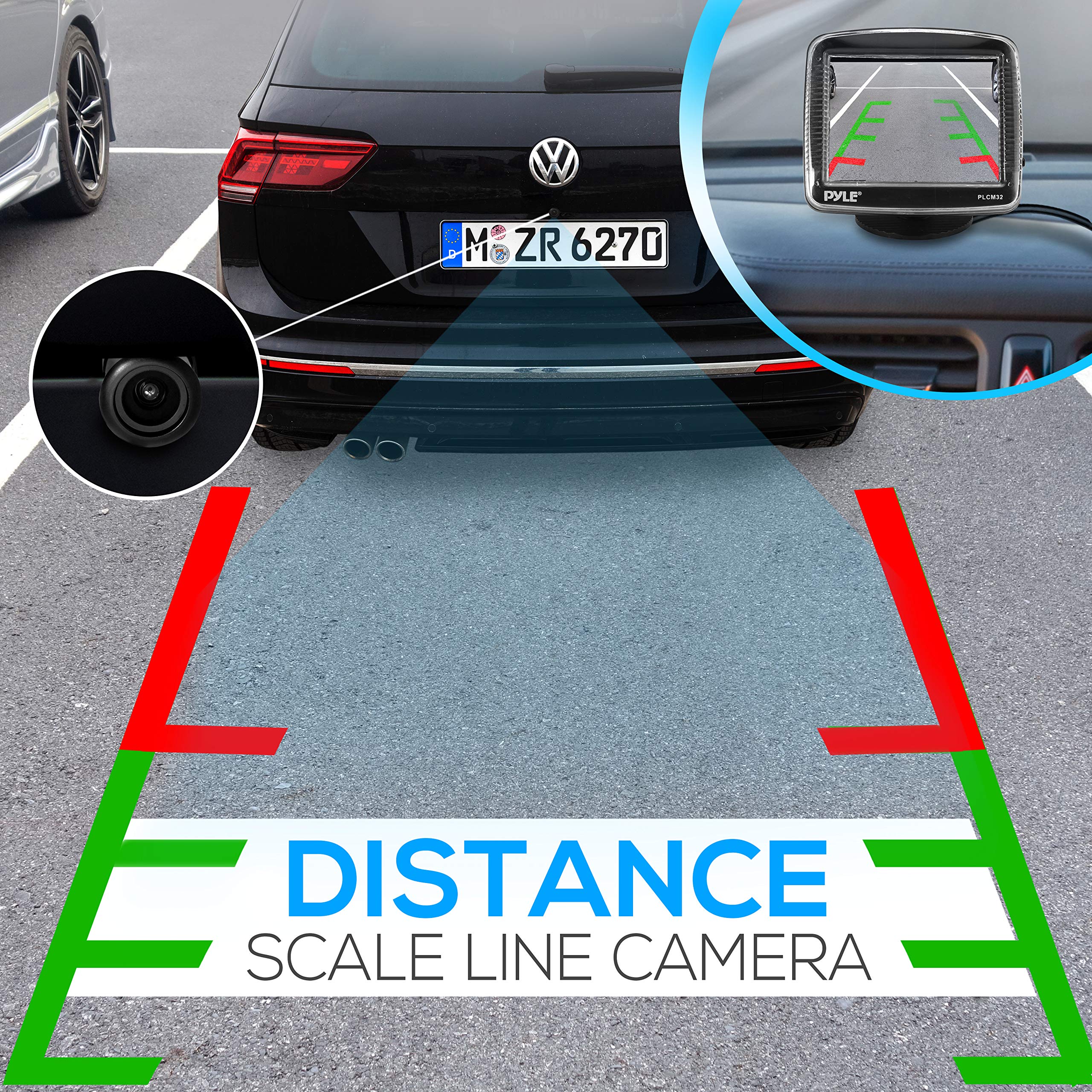 Pyle Backup Camera with Night Vision - 3.5