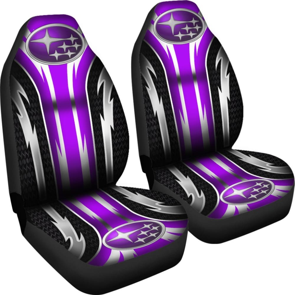 Premium 2-Piece Front Seat Covers for Subaru - Purple (Part #144627) | Universal Fit, Durable Protection | Perfect for Commuting, Road Trips & Pet Owners